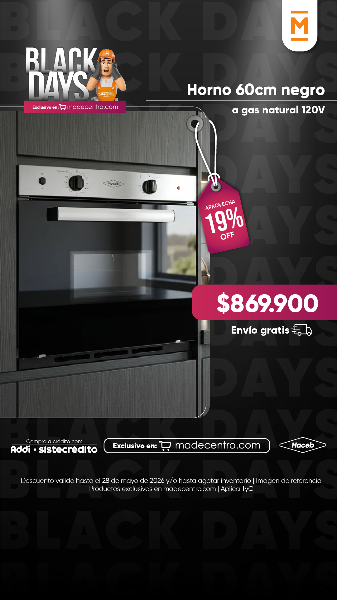 Madecentro Colombia SAS Facebook ad from May 20, 2026