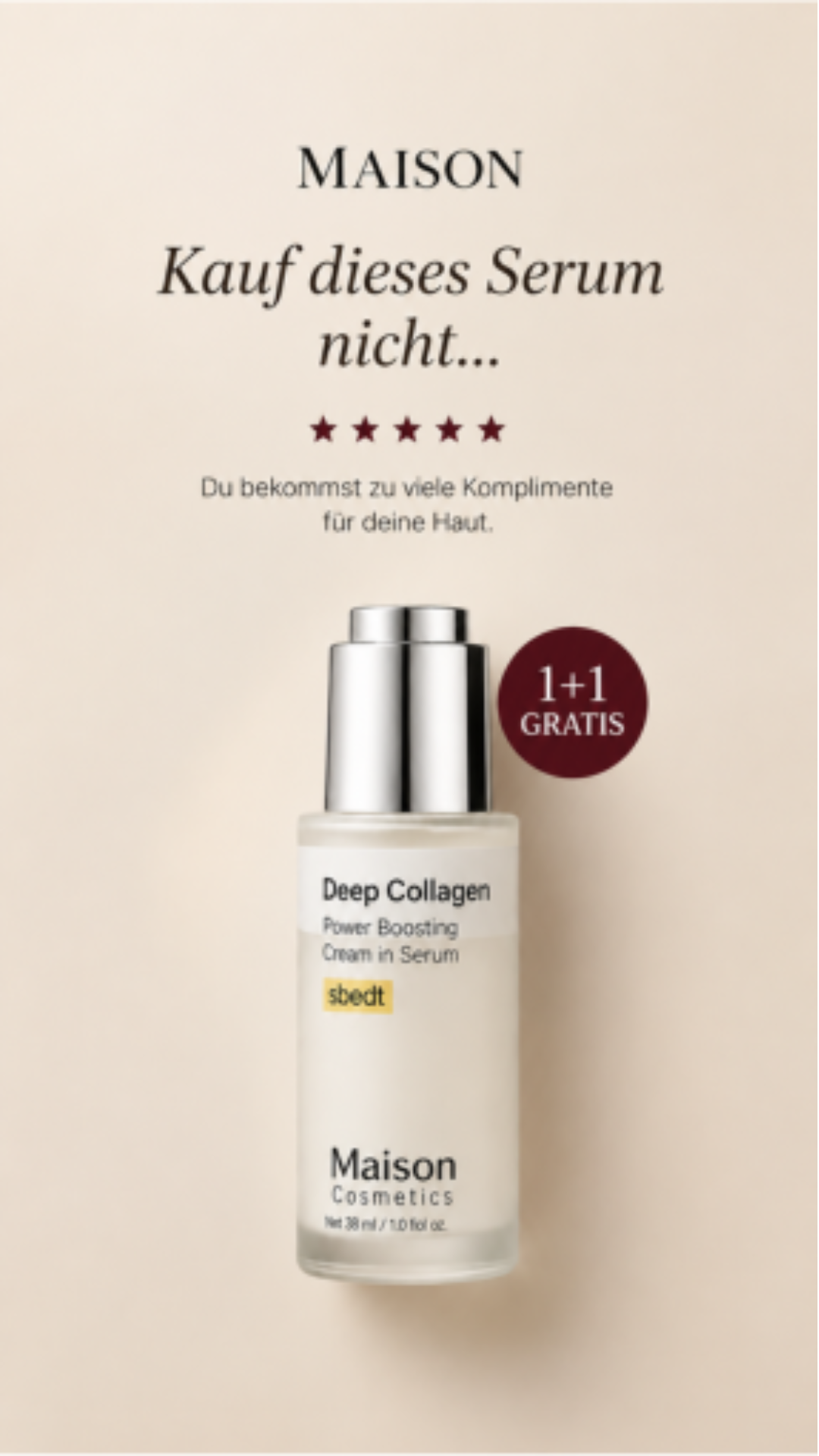 Hautpflege-Bewertungen Facebook ad