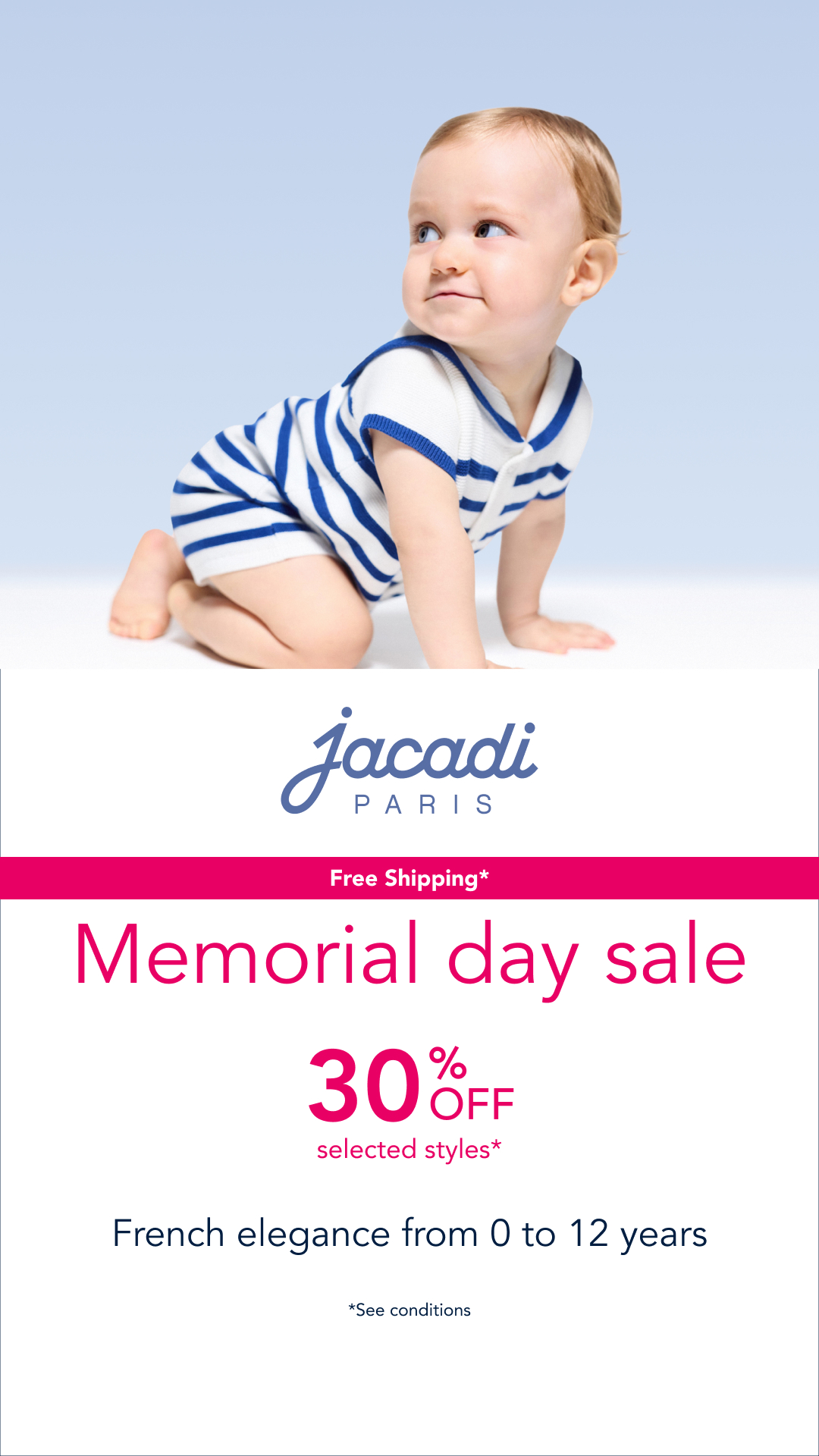 Jacadi Facebook ad