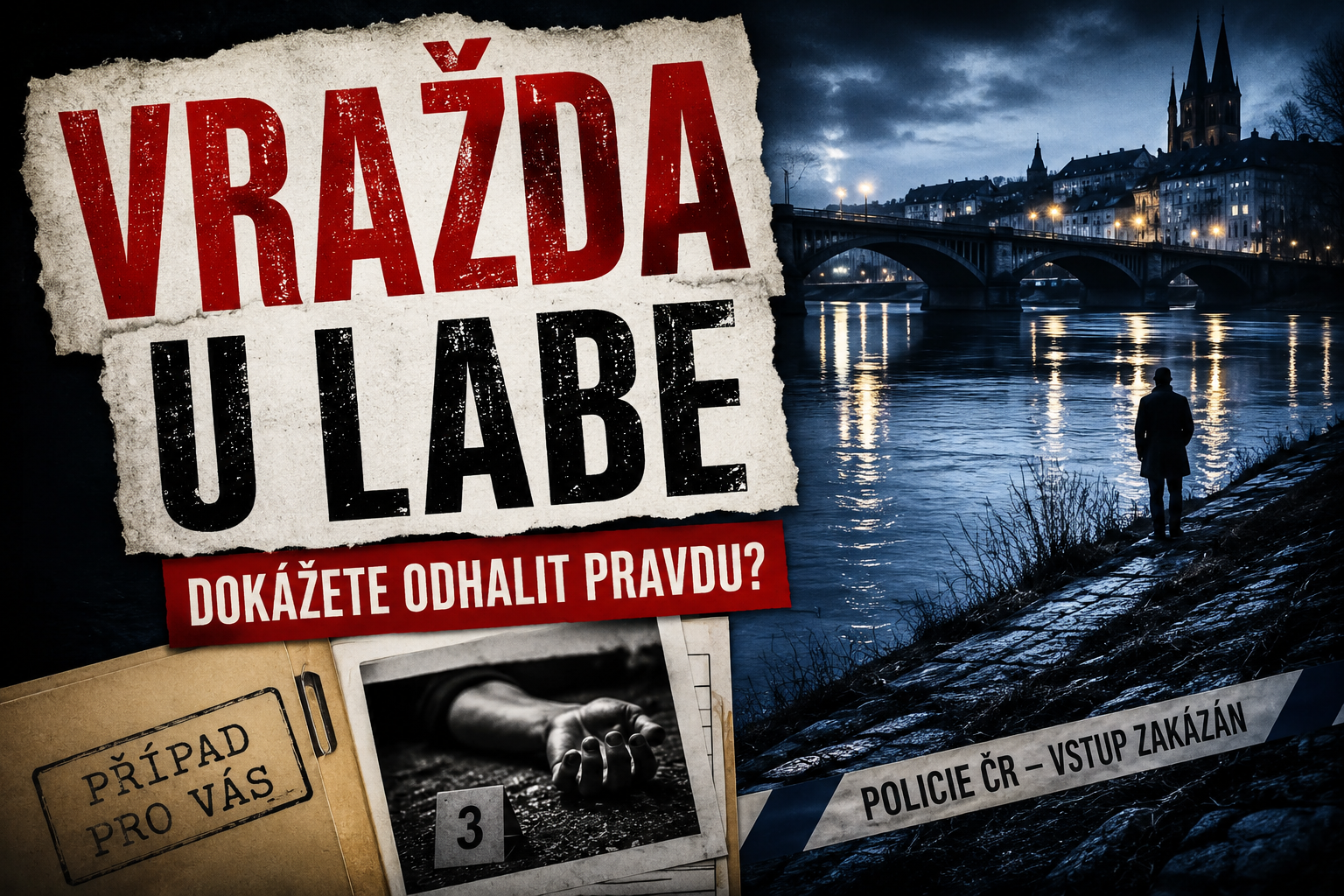 Detective Games Facebook ad: Vražda u řeky