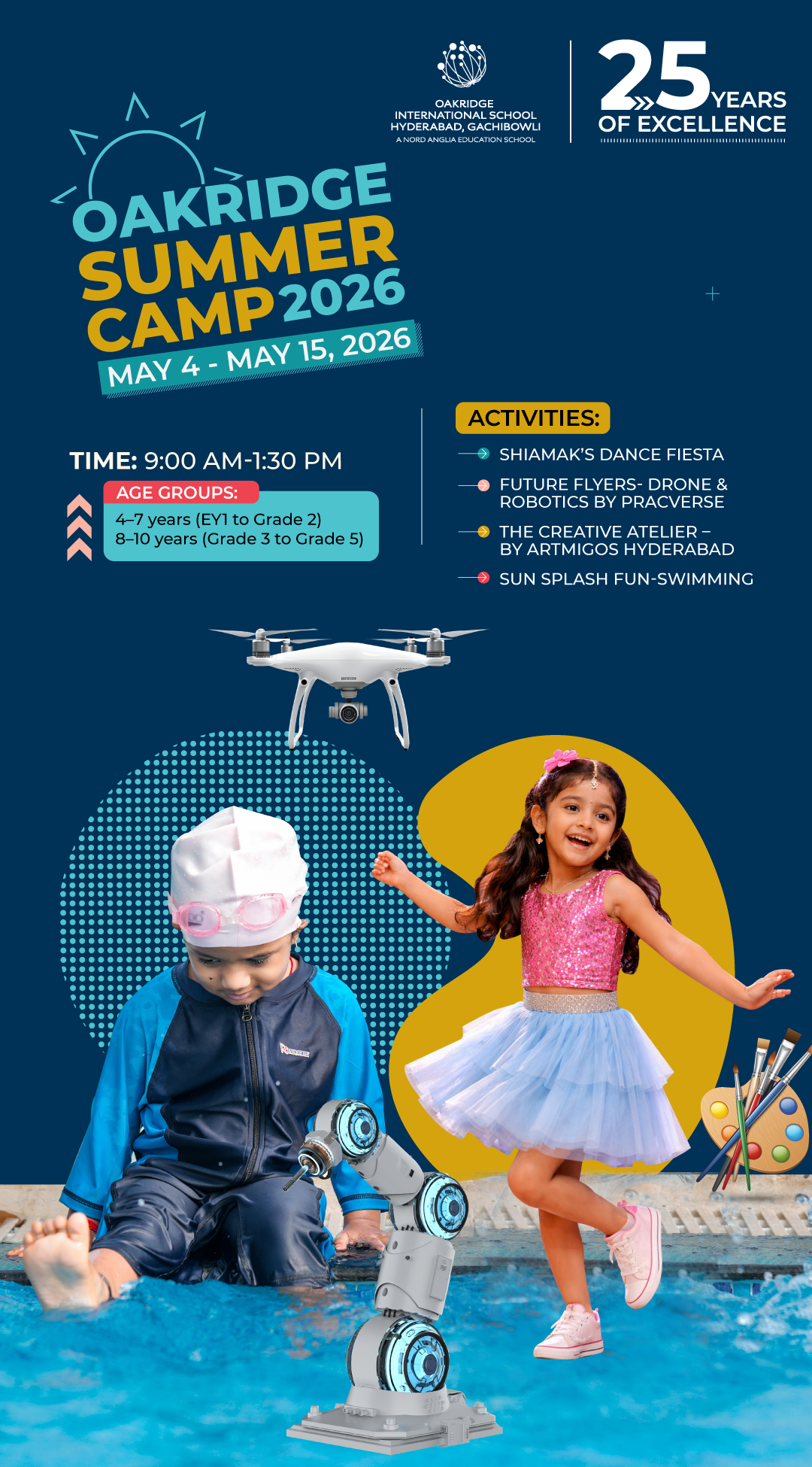 Oakridge International School Gachibowli Facebook ad from Apr 10, 2026