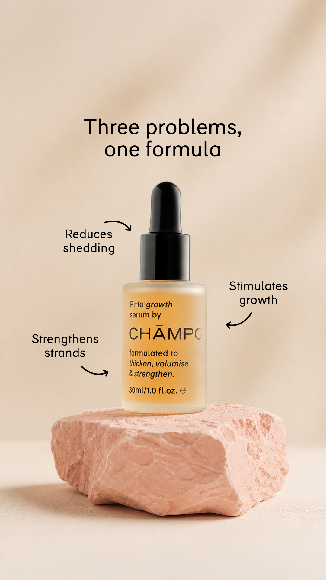 Chāmpo Haircare Facebook ad