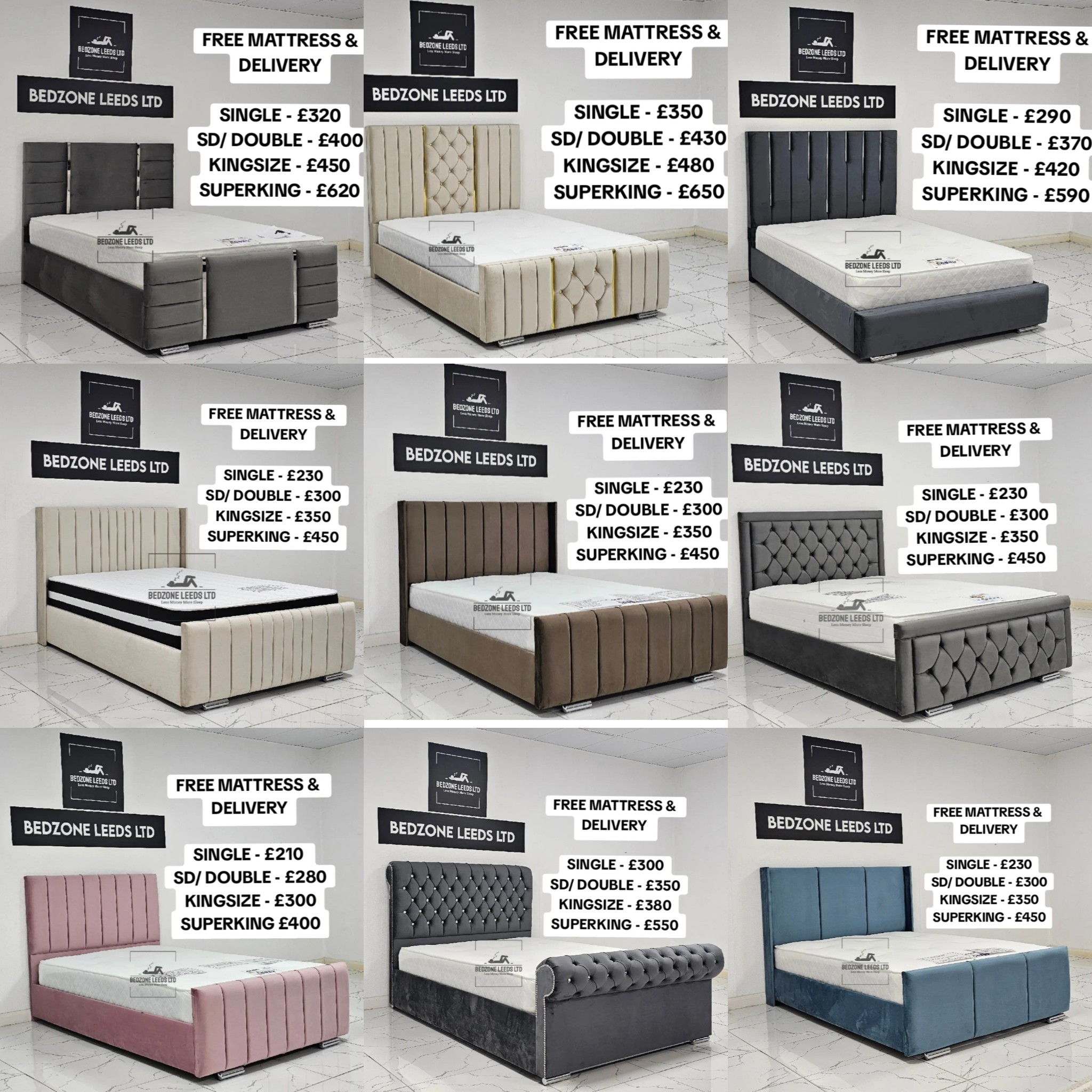 B Zone Beds Facebook ad: Bedzone in Leeds ll Bed, Bed Frames and Furniture ll BED…