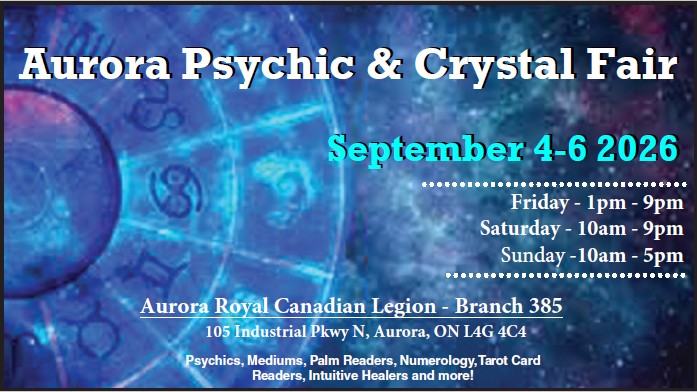 Psychic Fairs Facebook ad: Aurora Psychic & Crystal Fair