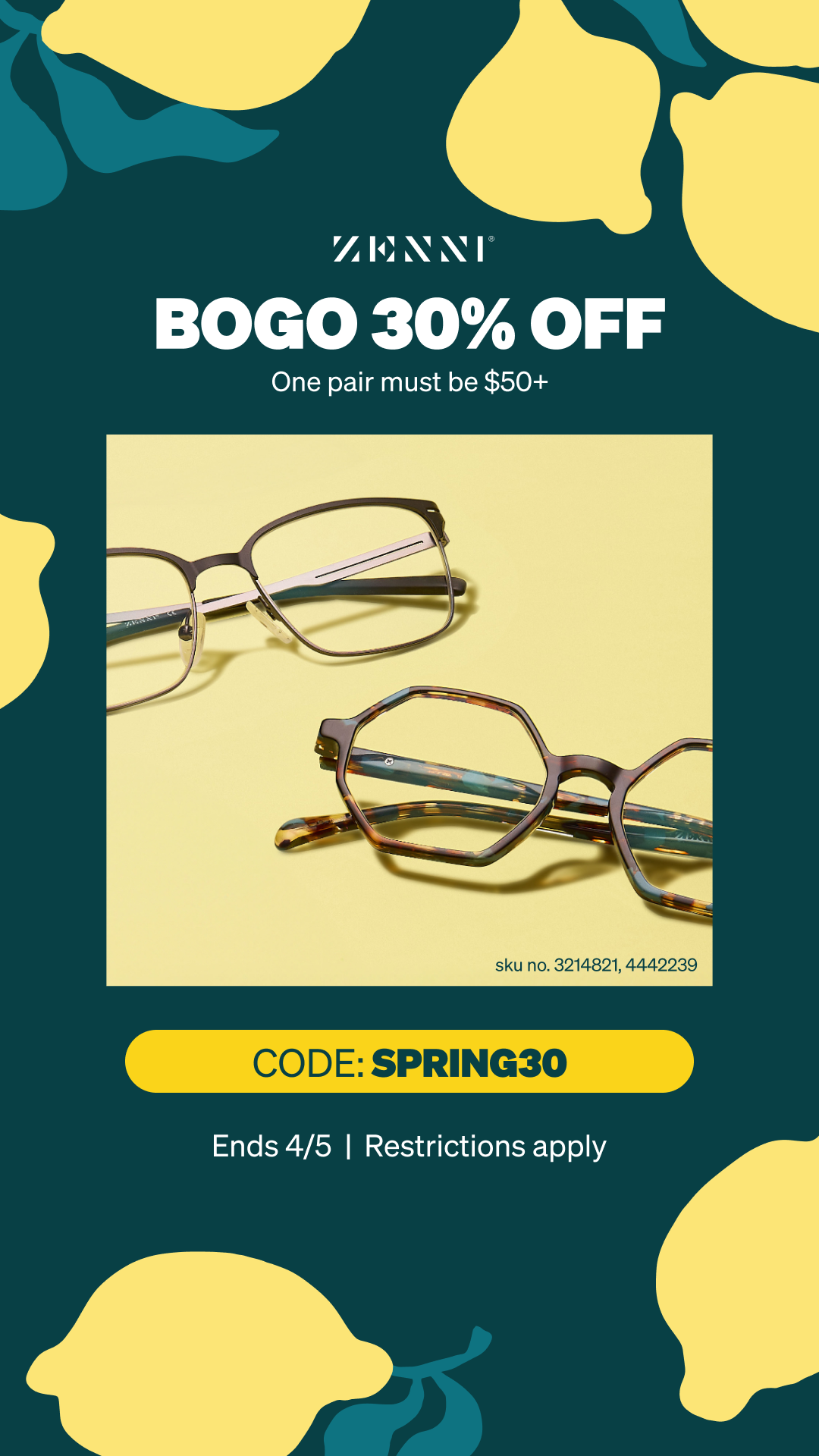 Zenni Optical Facebook ad