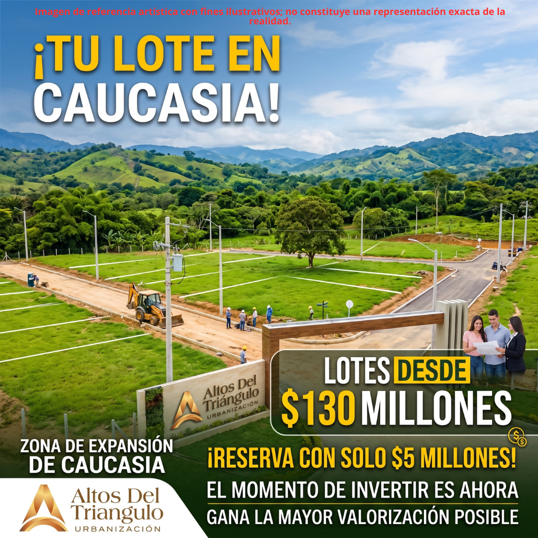 Urbanización Altos del Triangulo Facebook ad: Planes de pago hasta de 6 meses.