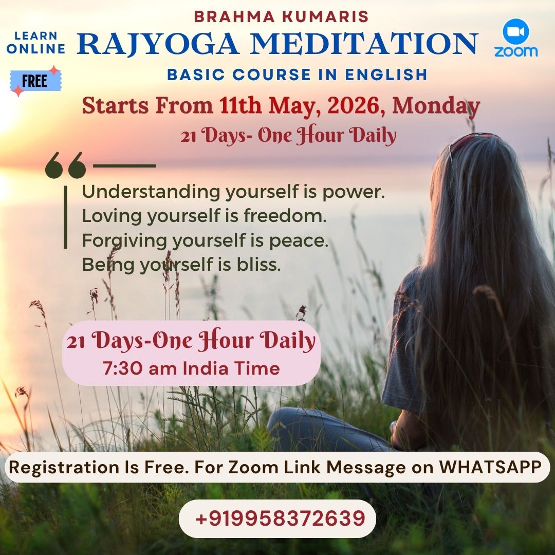 Belieftotruth Facebook ad: Learn Rajyoga Meditation Course (in English)