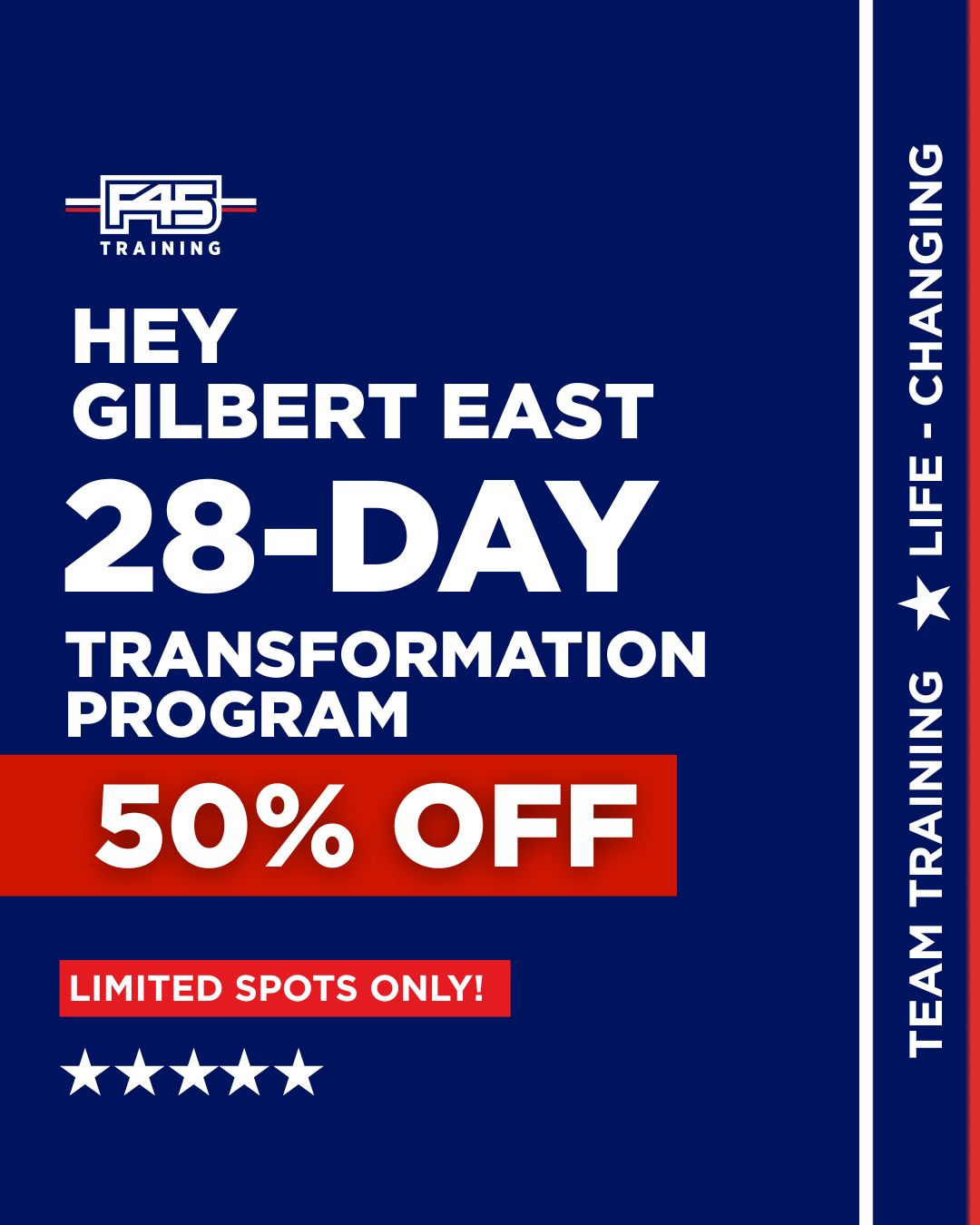 F45 Training Gilbert East Facebook ad