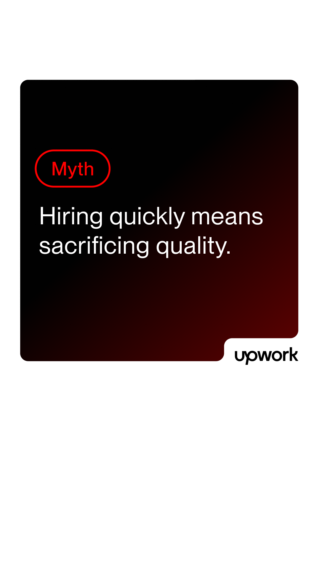 Upwork Facebook ad