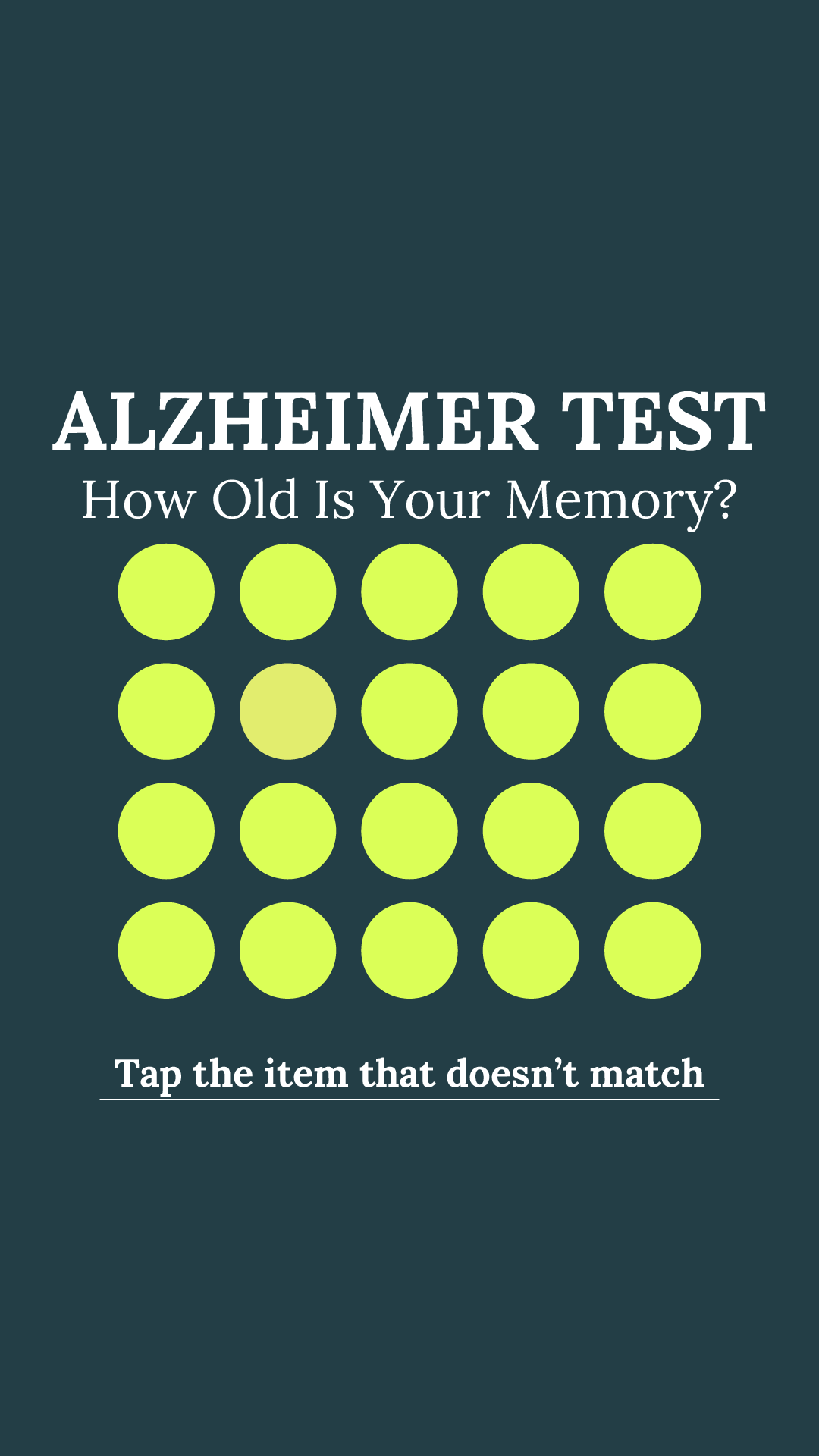 Brain Health Check Facebook ad
