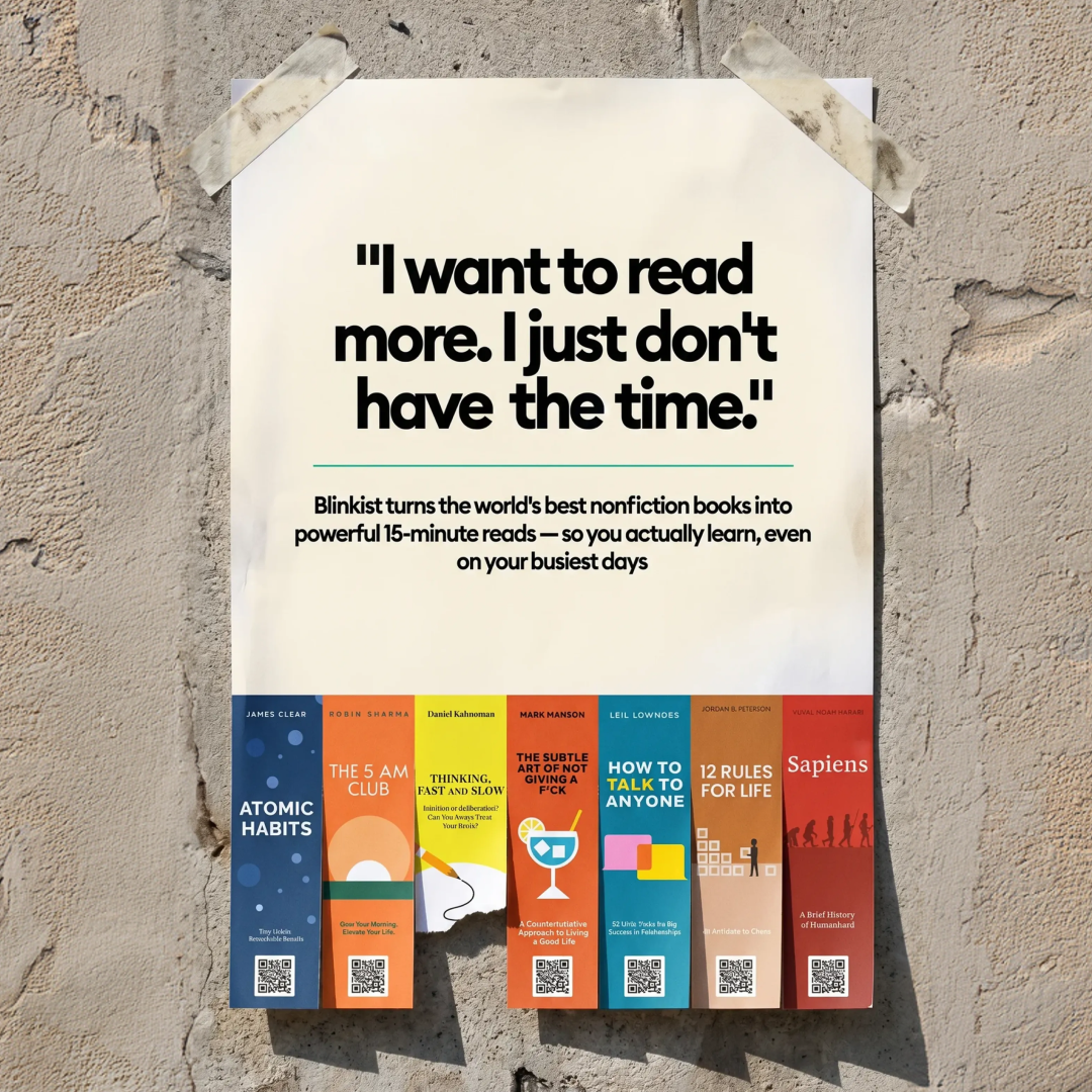 Blinkist Facebook ad