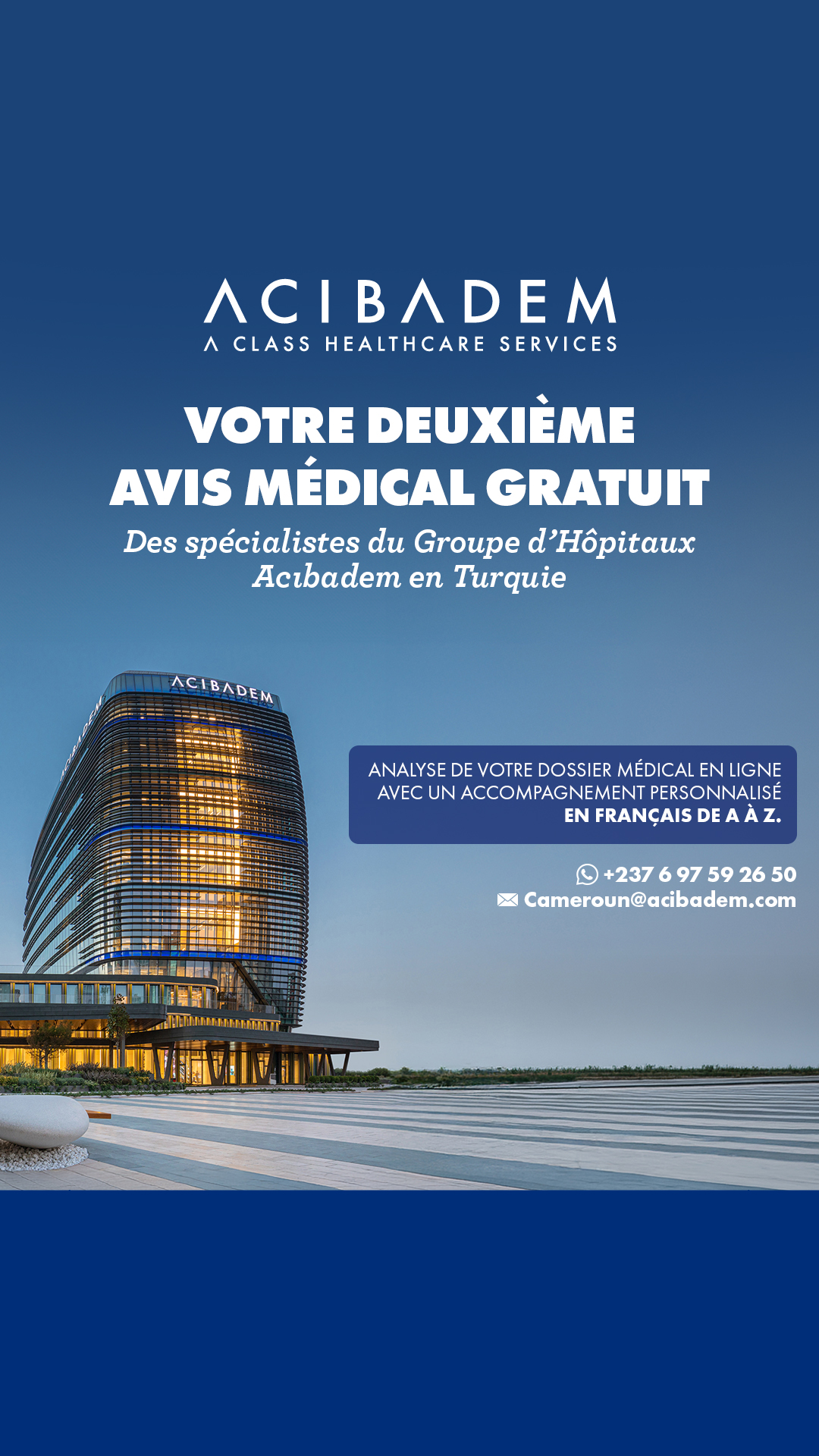 Groupe d’Hôpitaux Acıbadem Facebook ad from Jul 6, 2026