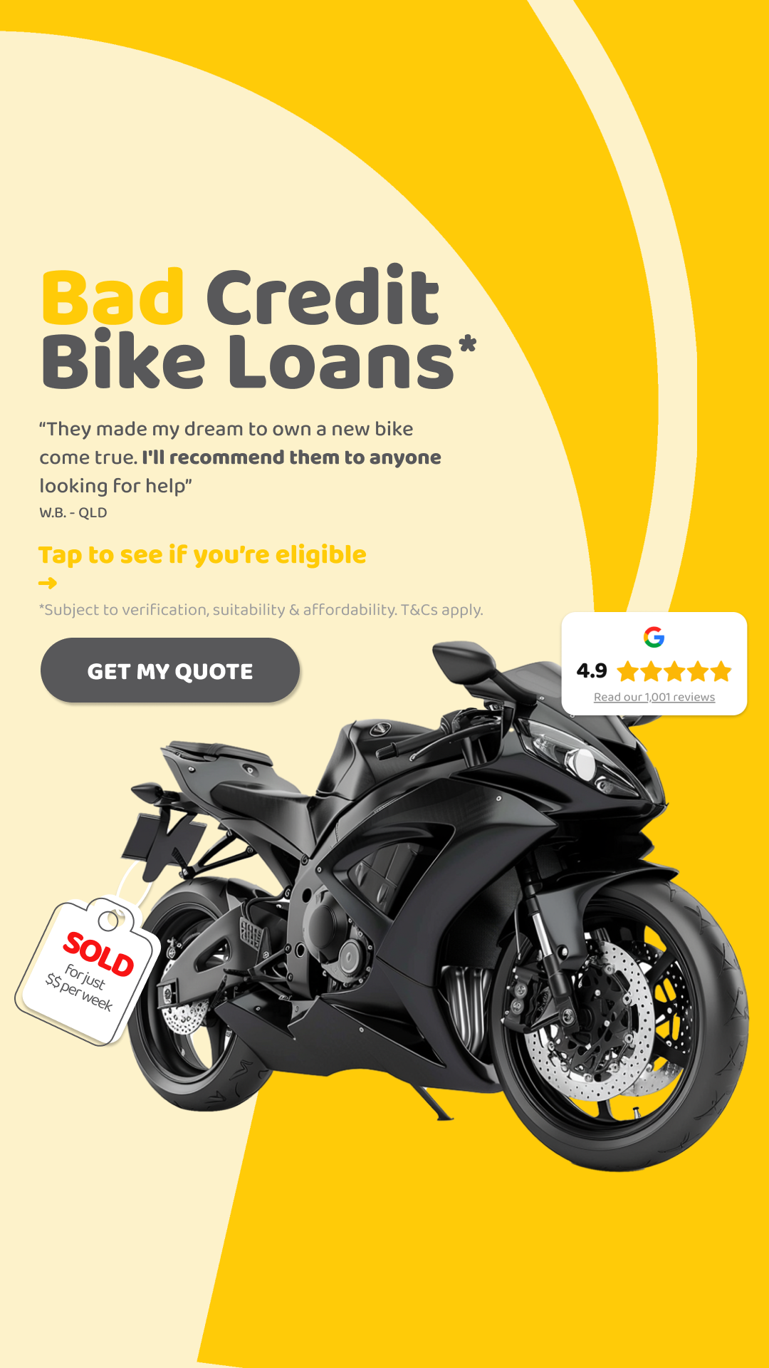 Responsive Lending Facebook ad