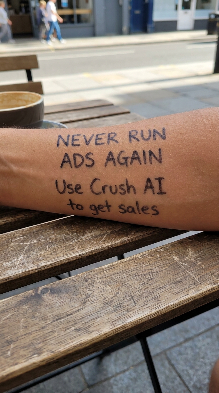 trycrush.ai Facebook ad