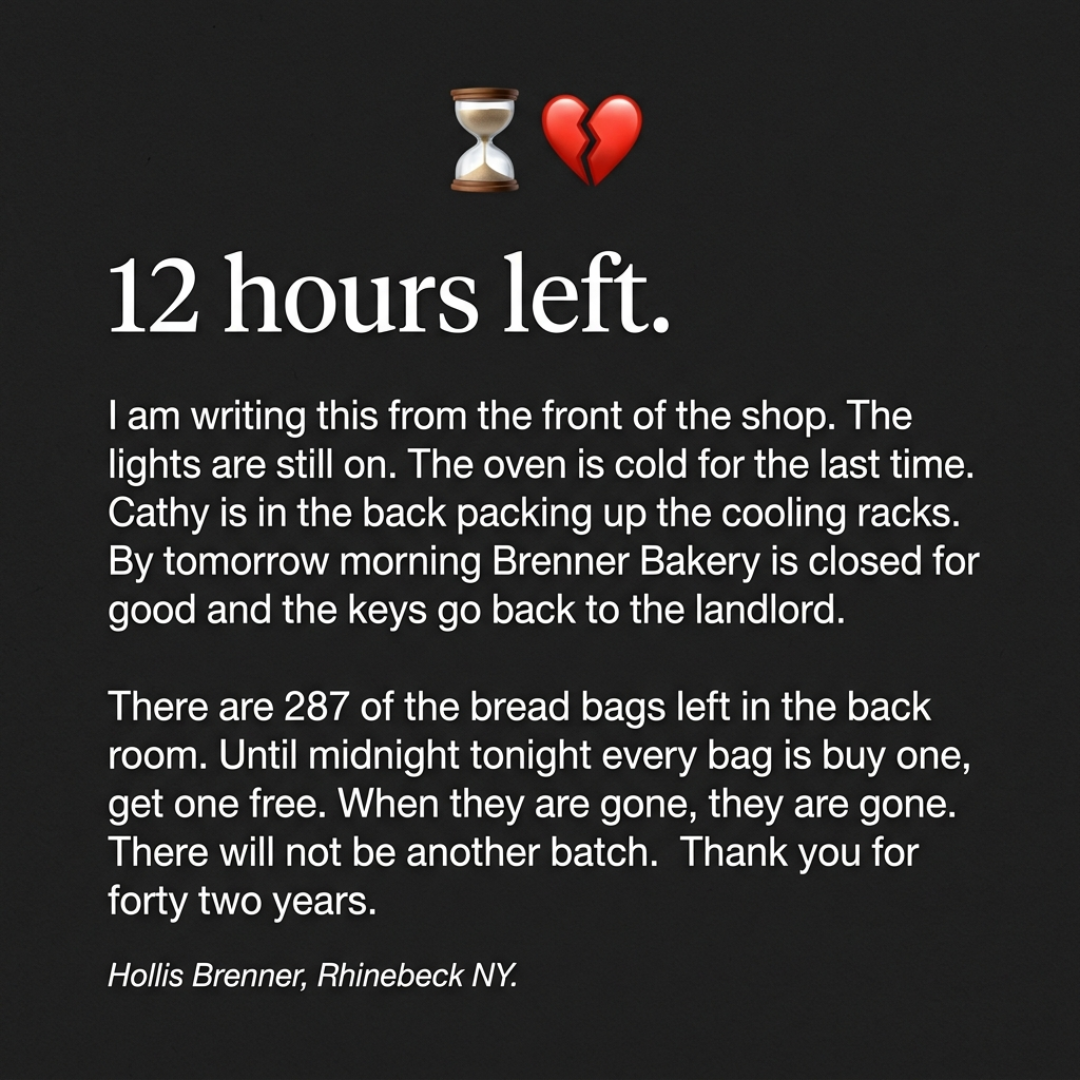 Brenners Bakery Facebook ad
