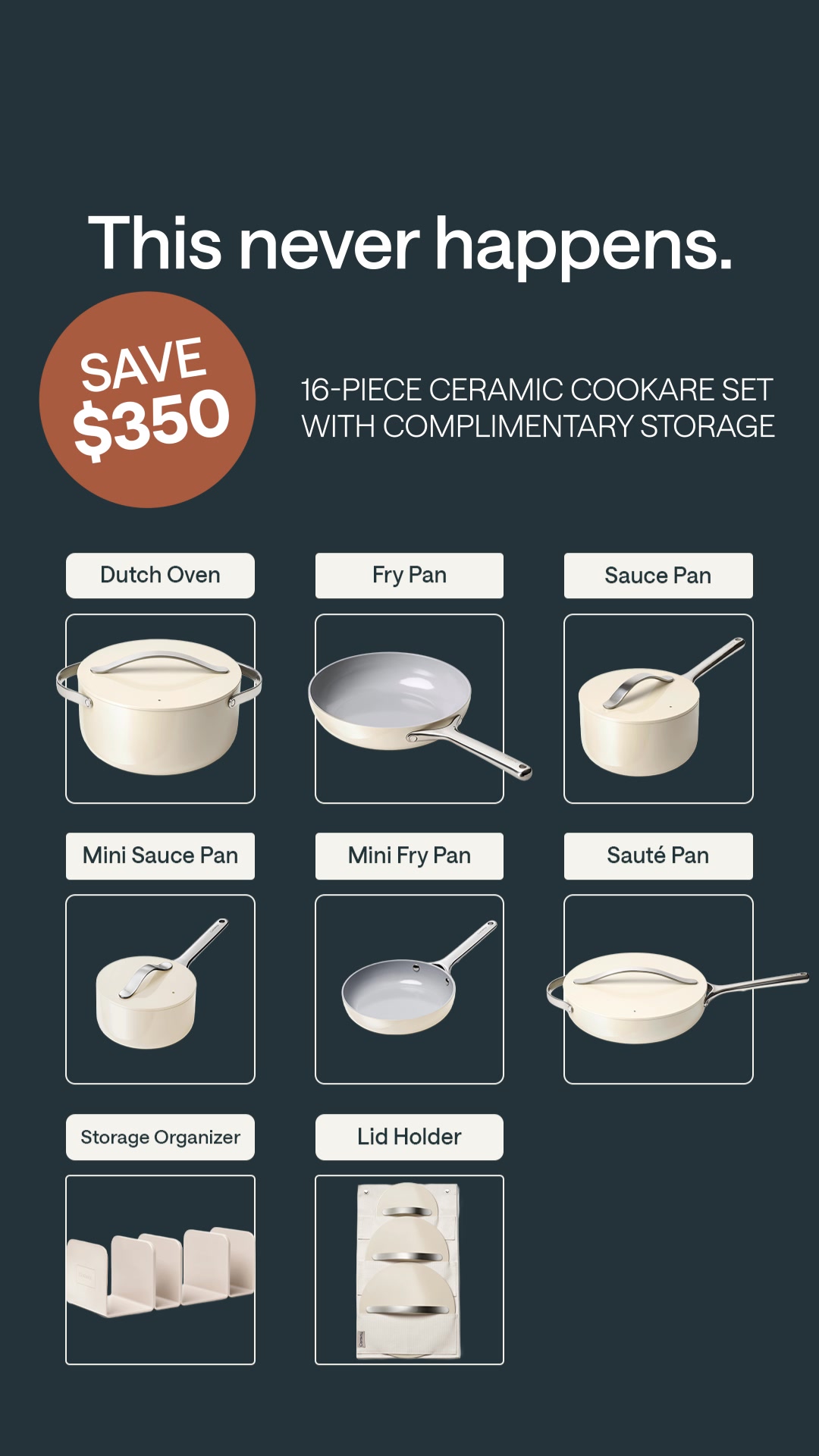 Caraway Facebook ad from Aug 26, 2026