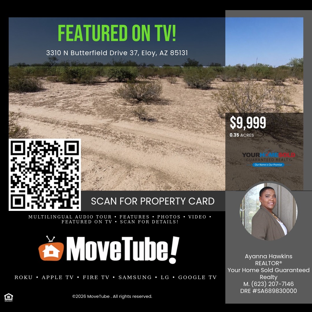 Ayanna Hawkins - AZ Realtor Facebook ad: Own a piece of Arizona for under $10,000!