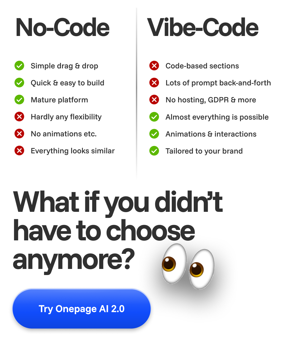 Onepage Facebook ad