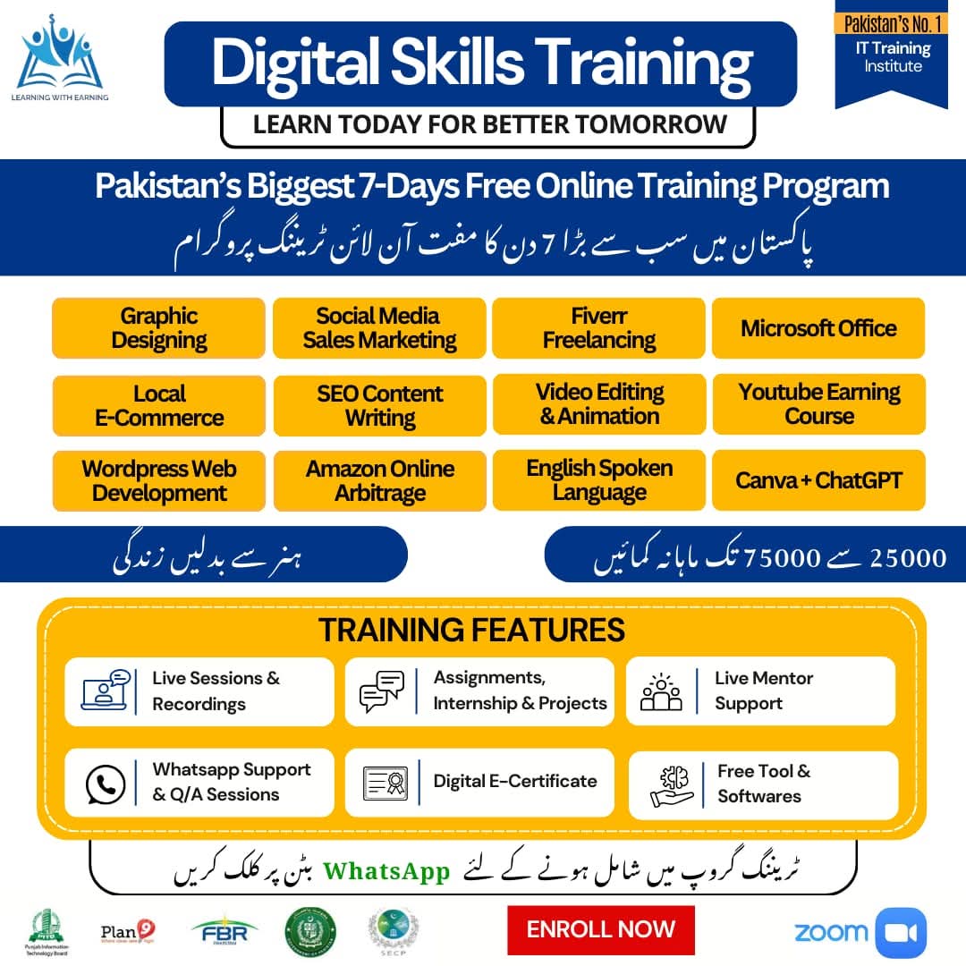 Learning with Earning Facebook ad