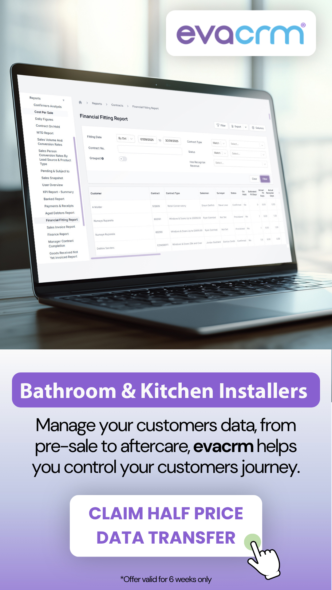eva crm ltd Facebook ad from May 28, 2026