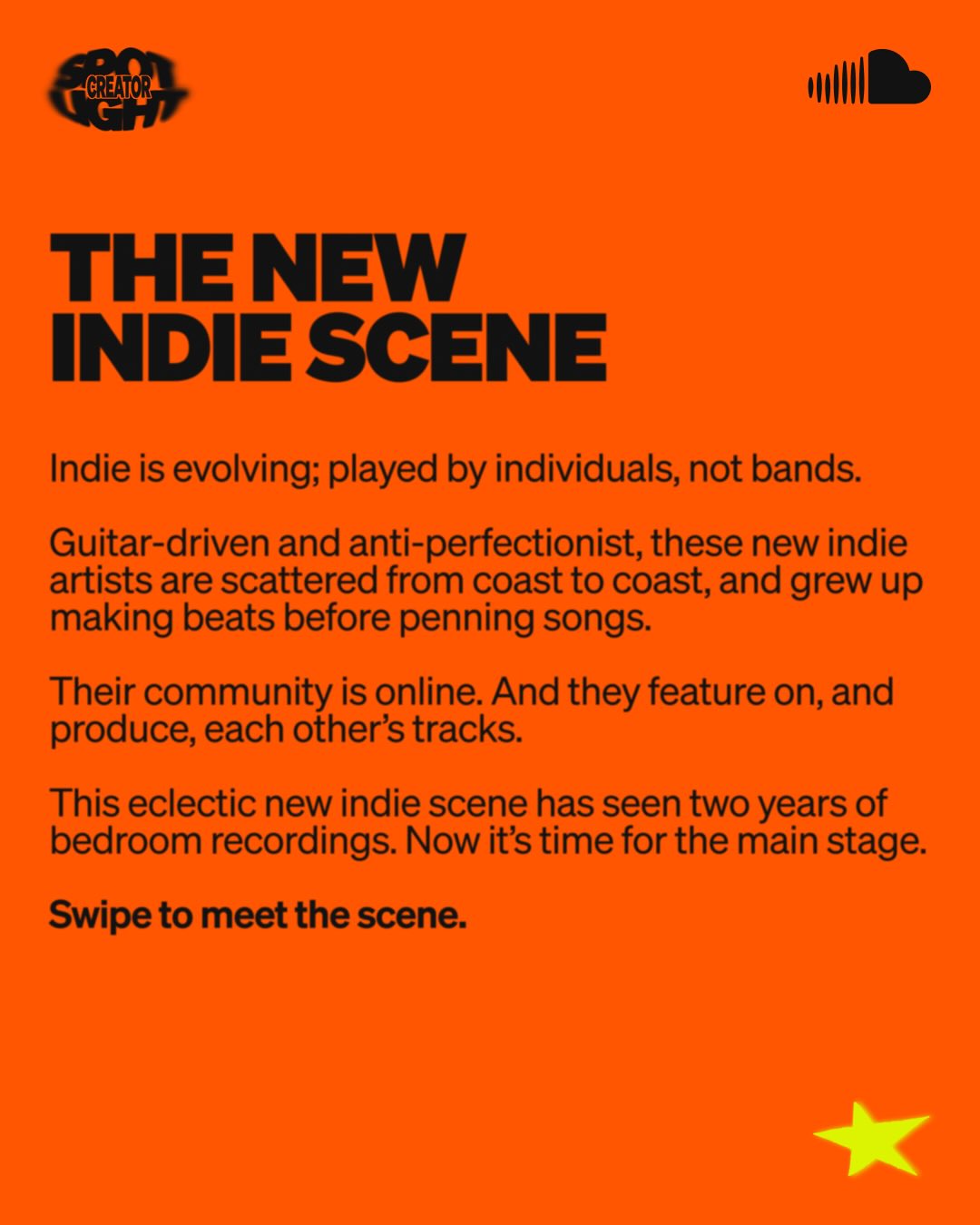 SoundCloud Facebook ad: Scene Spotlight is all about the artists keeping…