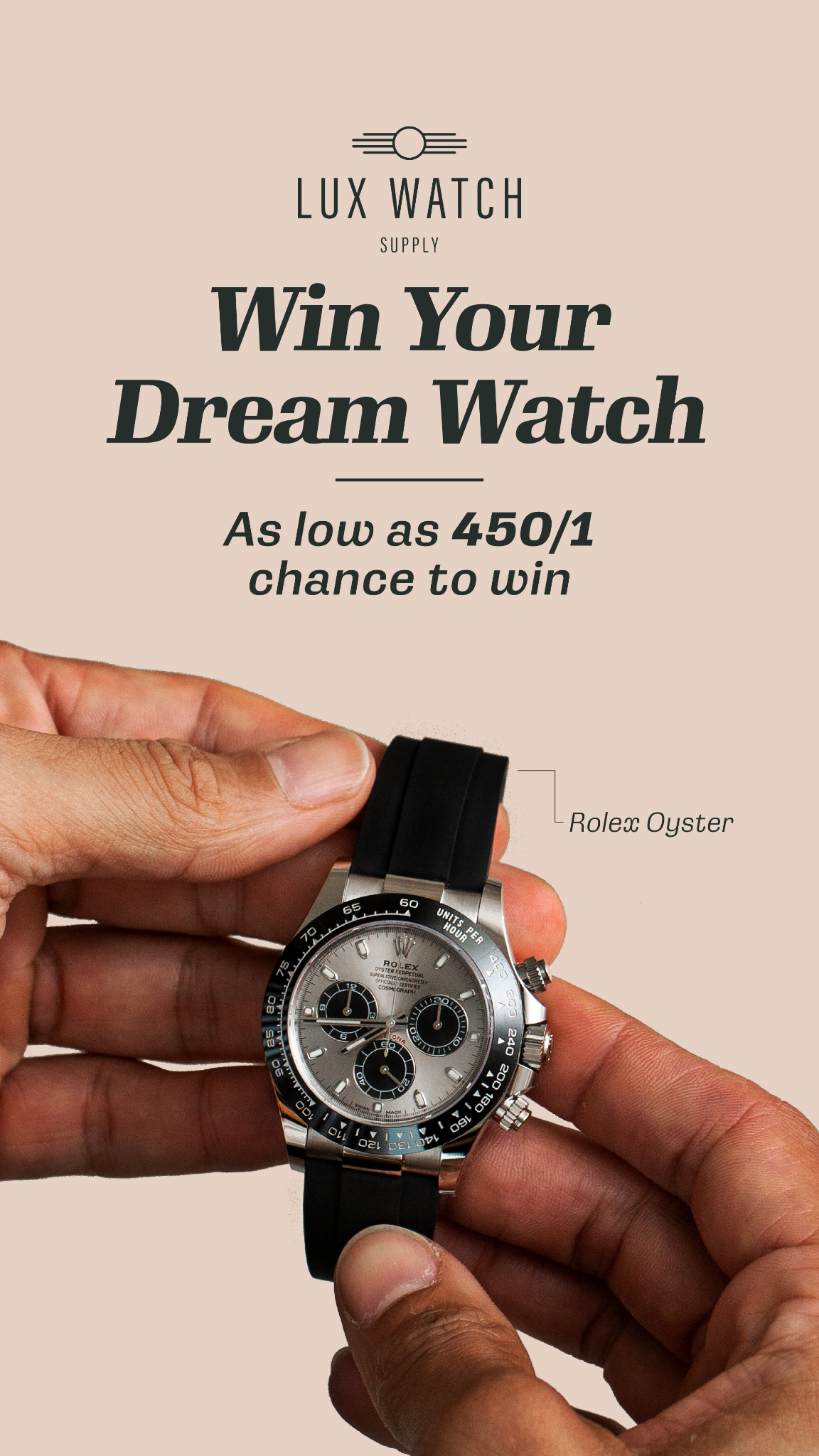 Luxwatchsupply UK Facebook ad from Jan 11, 2026