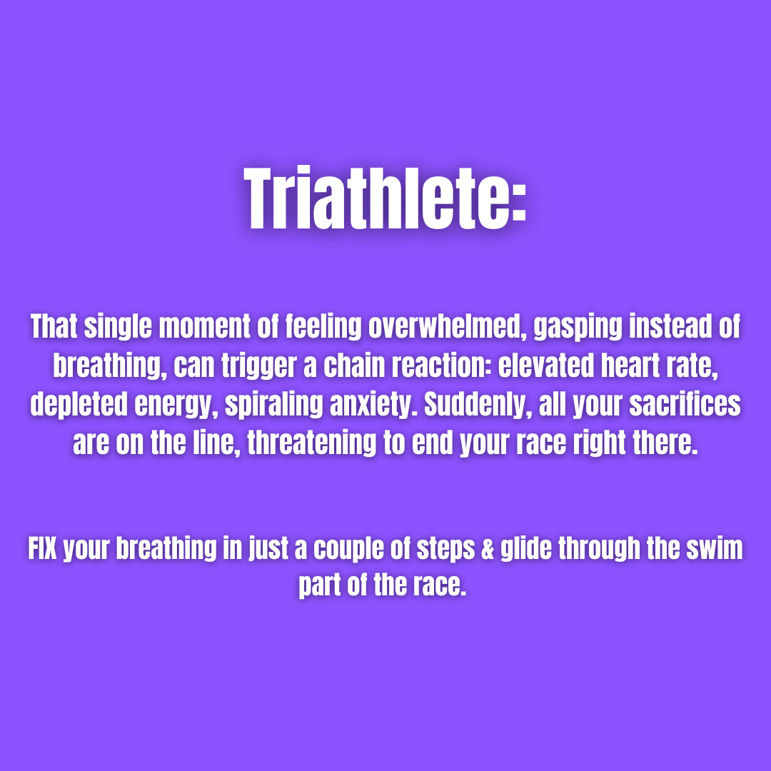 Tri Swim Coach Facebook ad: Master your breathing, swim farther, faster | $24.70