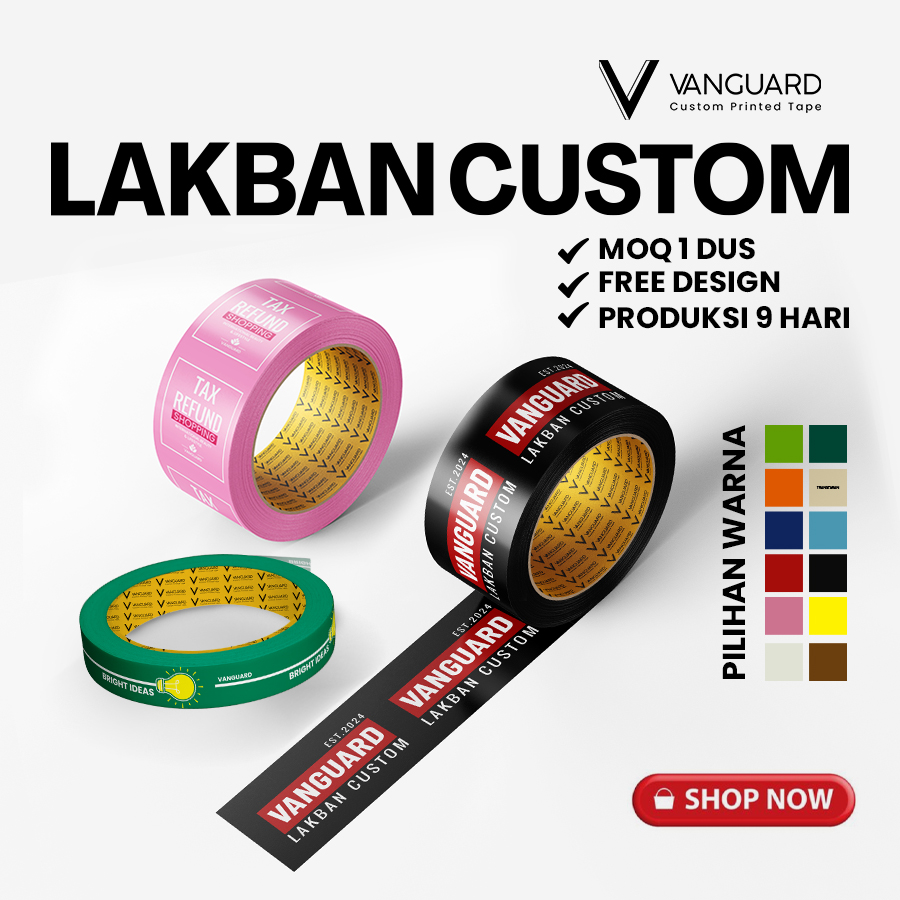 Vanguard Tape Facebook ad: 9 Hari JADI - Lebar 12mm -72 mm