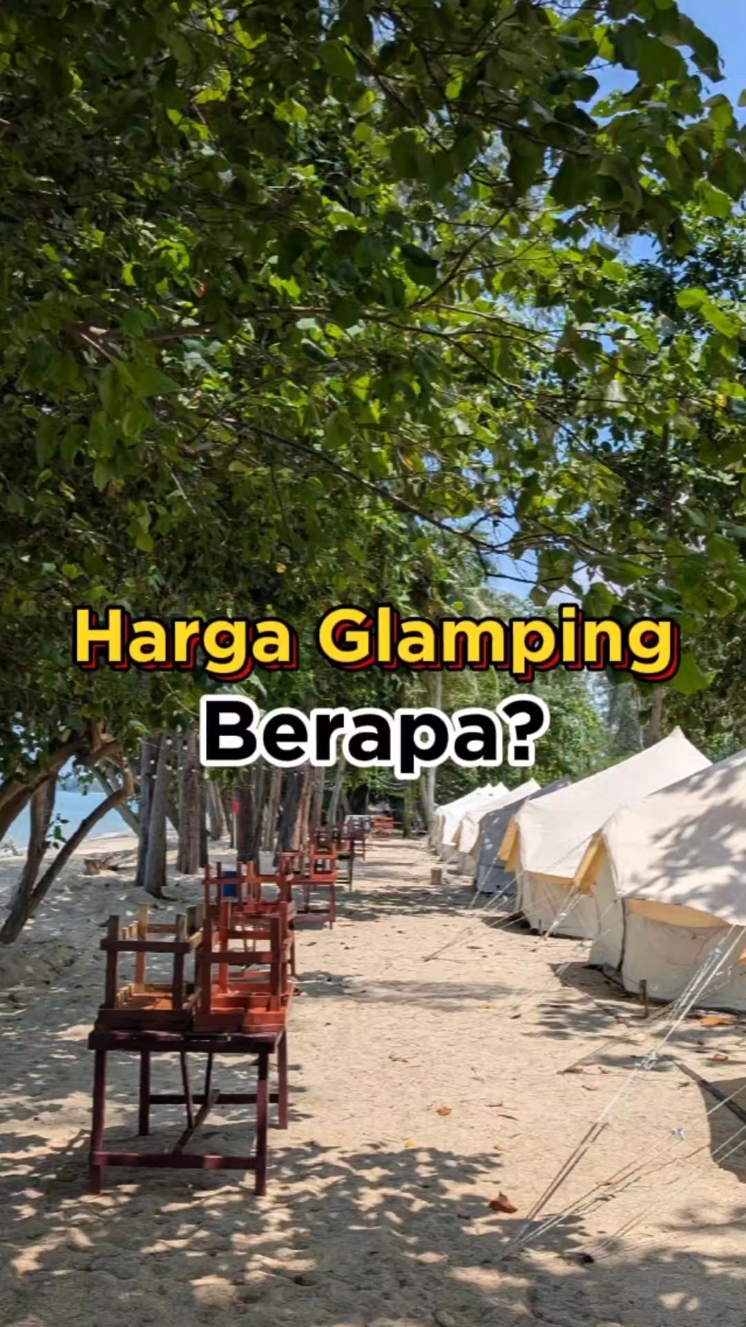 Rustika Glamping Facebook ad: Inilah Harga glamping kami.