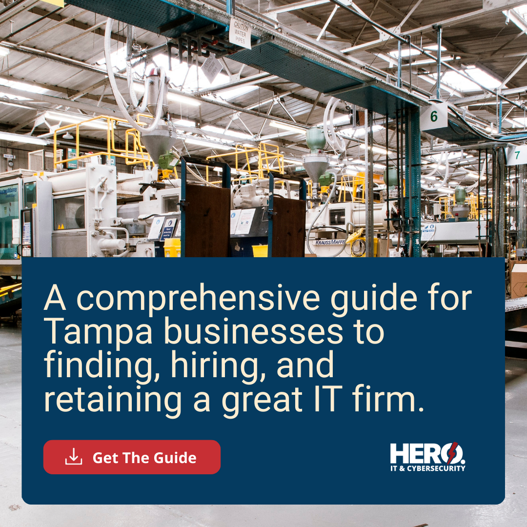 Hero Managed Services Facebook ad: Download The Guide