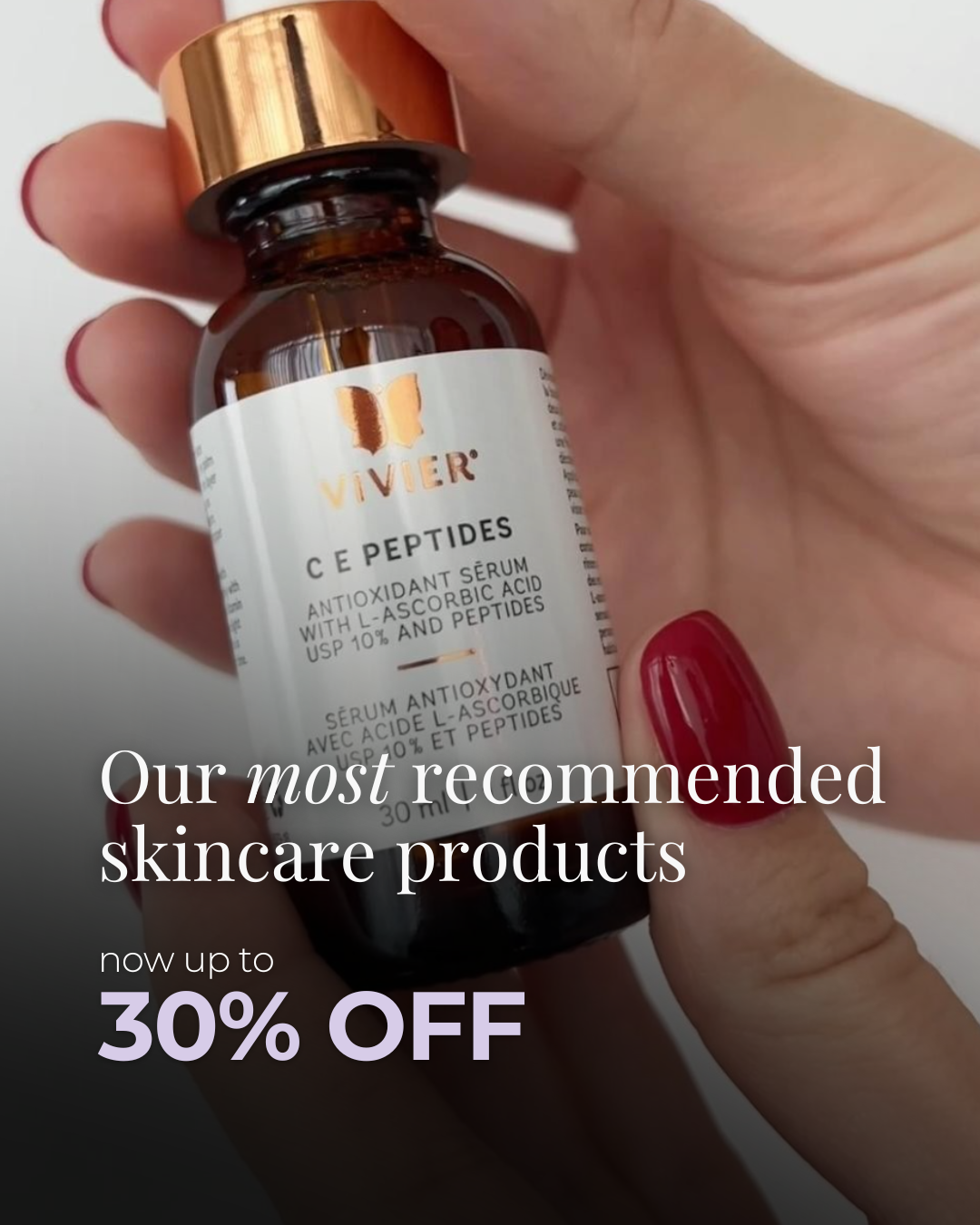 Carruthers Cosmetic Facebook ad: Our Most-Recommended Skincare