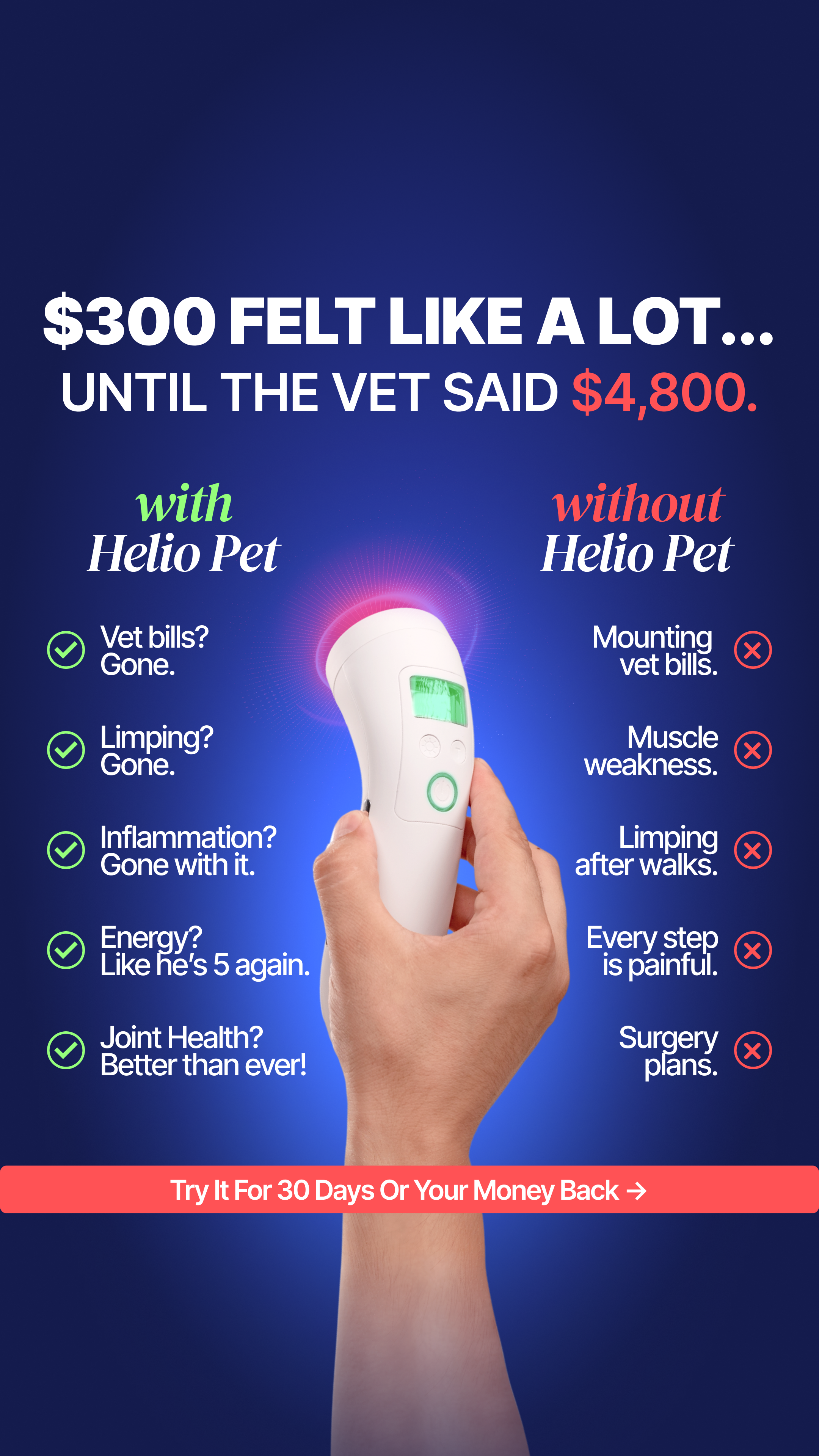 Helio Pet Facebook ad