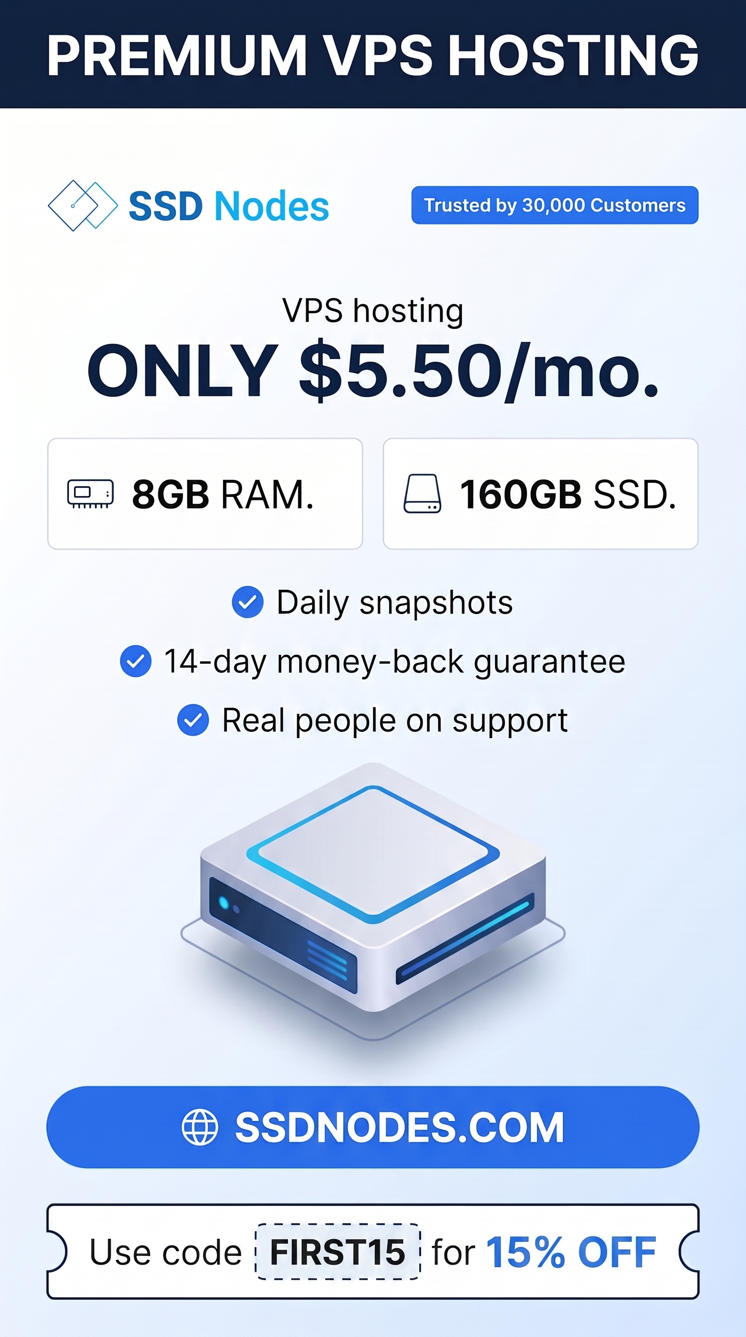 SSD Nodes Facebook ad