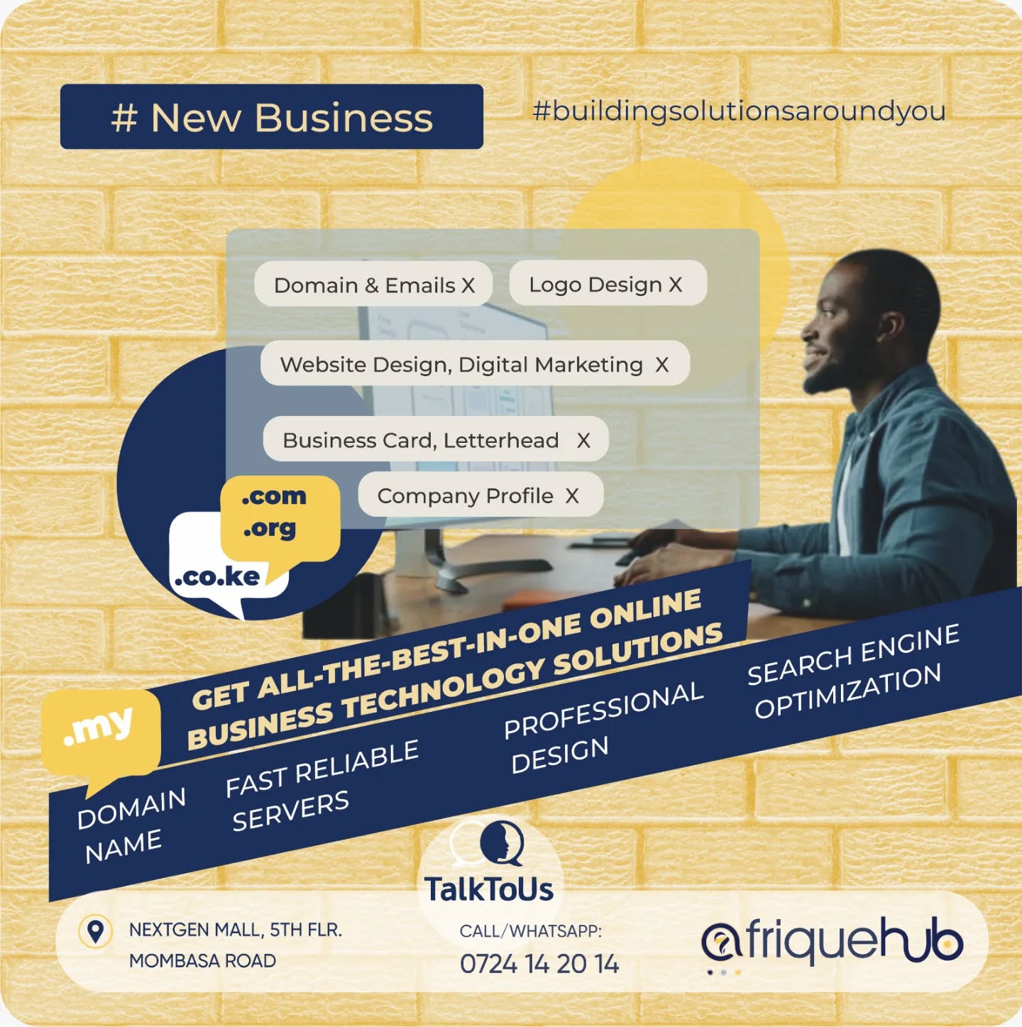 Afrique Hub Facebook ad: Starting a new business or need to boost…