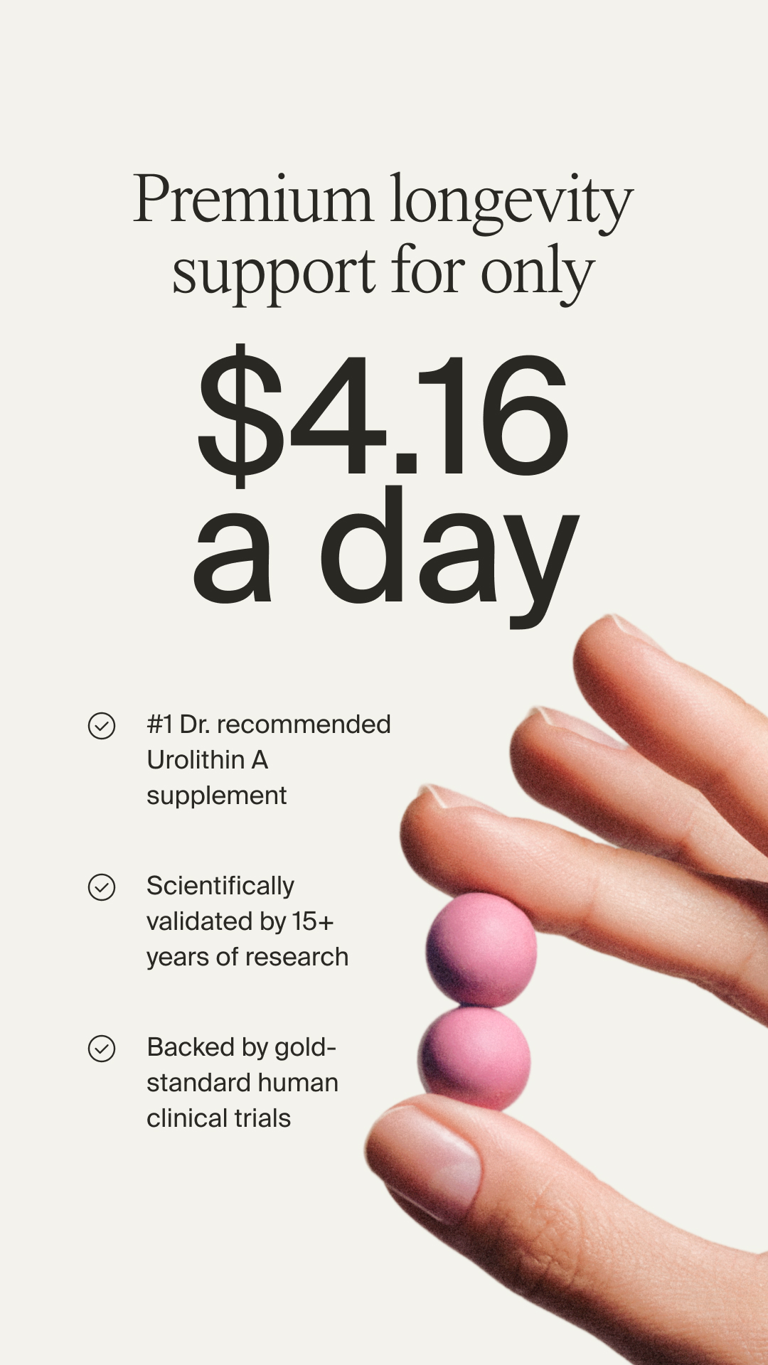 Timeline Longevity Facebook ad