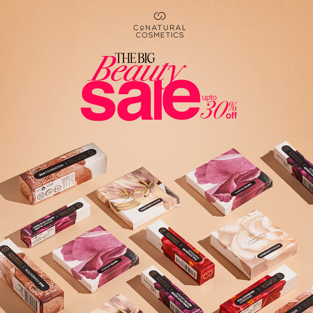 Conatural Cosmetics Facebook ad: THE BIG BEAUTY SALE