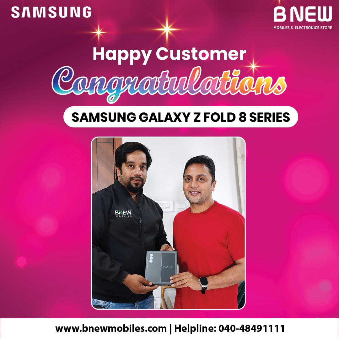 BNew Mobiles india Facebook ad: Congratulations to Our Happy Customers!