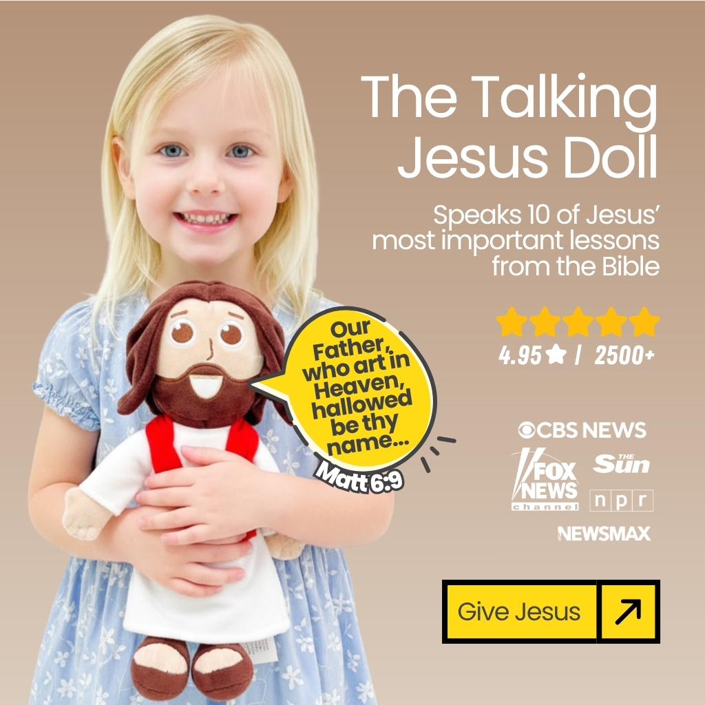 Talking Jesus Doll Facebook ad