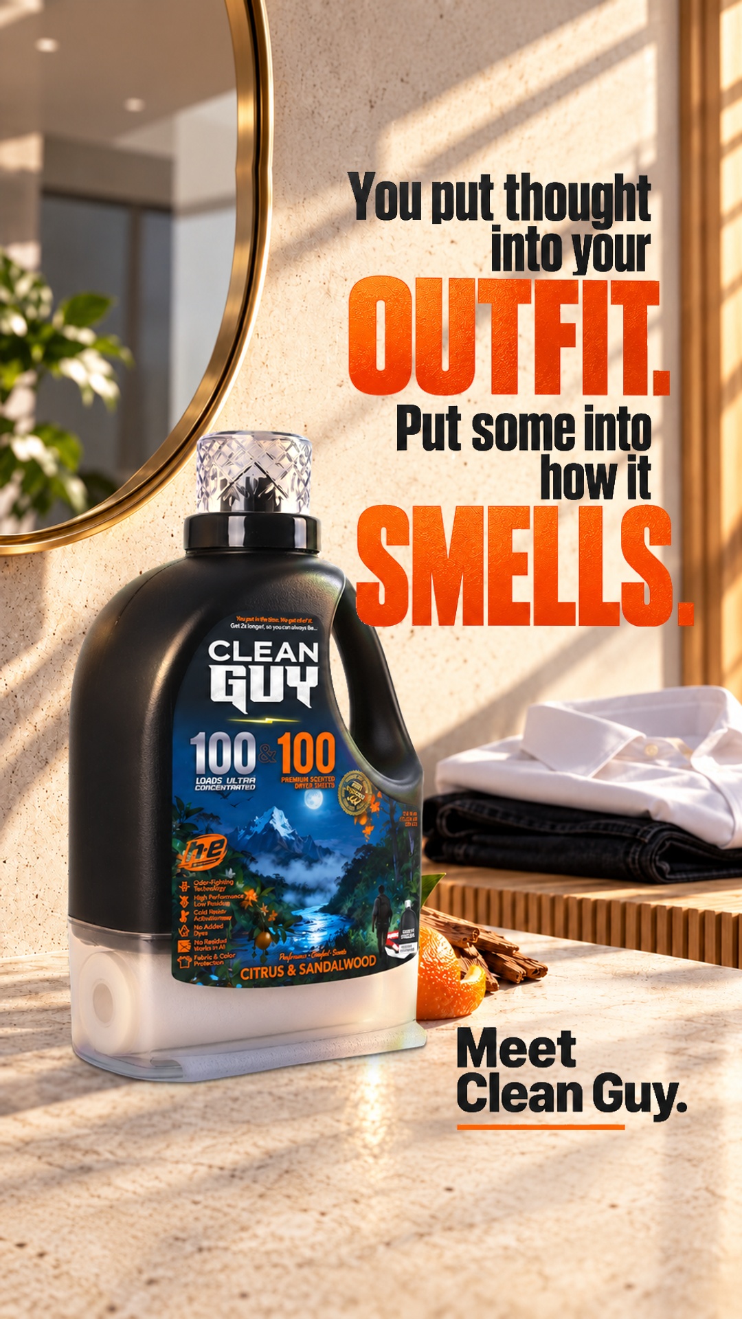 Clean Guy Facebook ad: You're a dude, not a lilac.