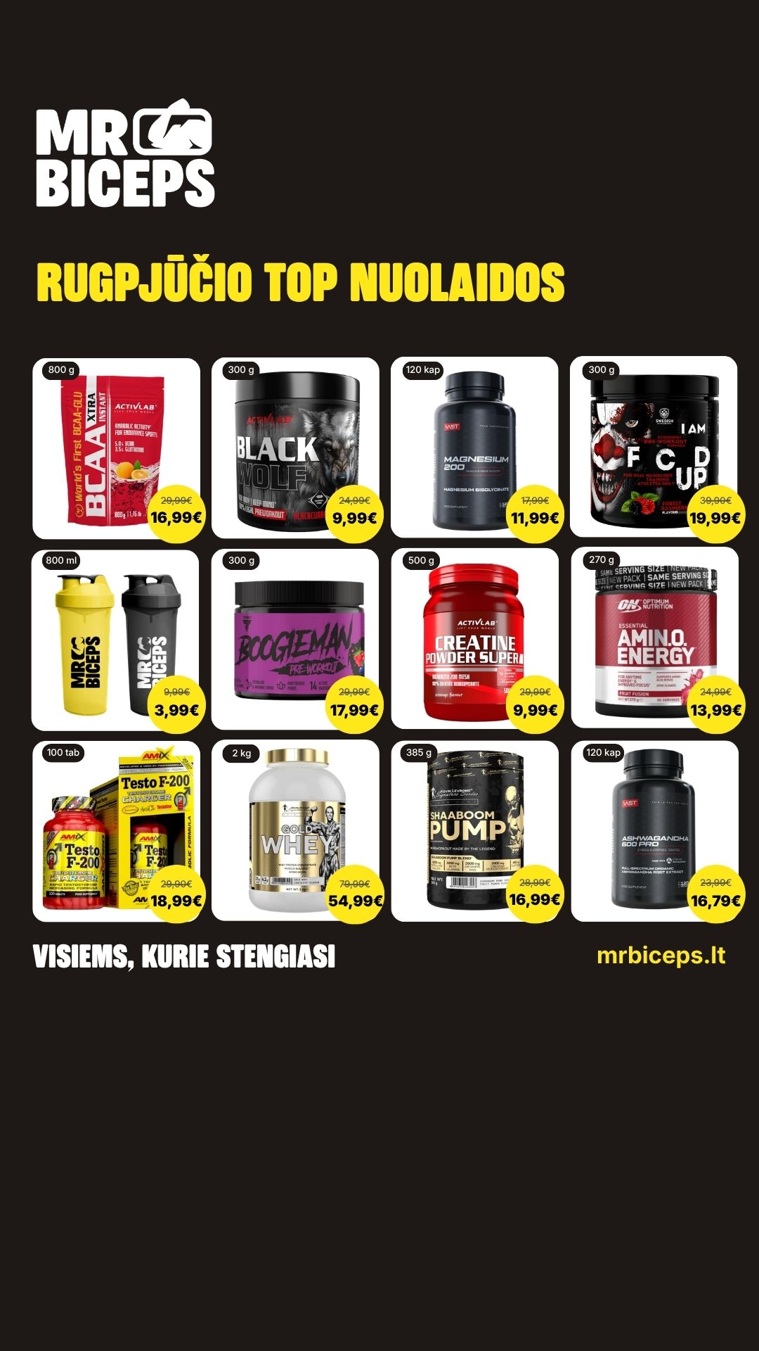 MrBiceps - Maisto Papildai Facebook ad
