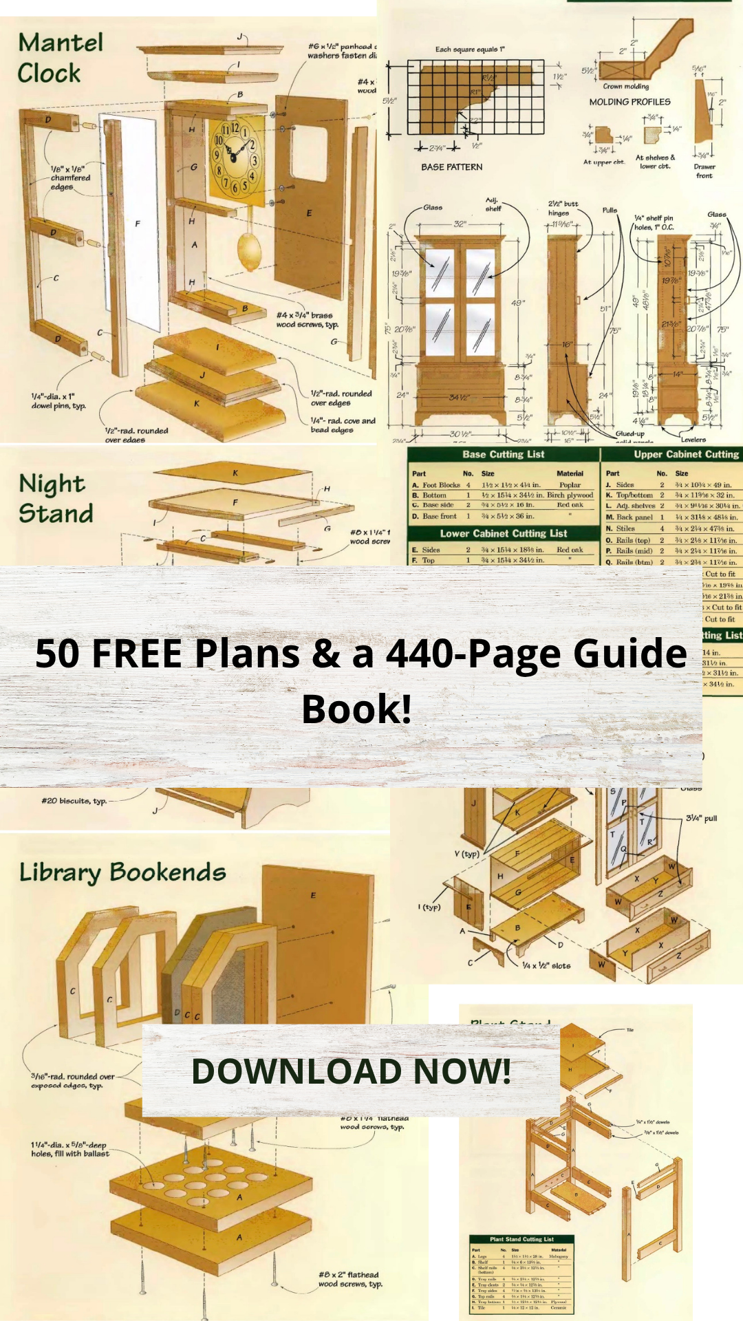 Woodworking Mastery Facebook ad: Free Woodworking Plans: Build something amazing This Week!