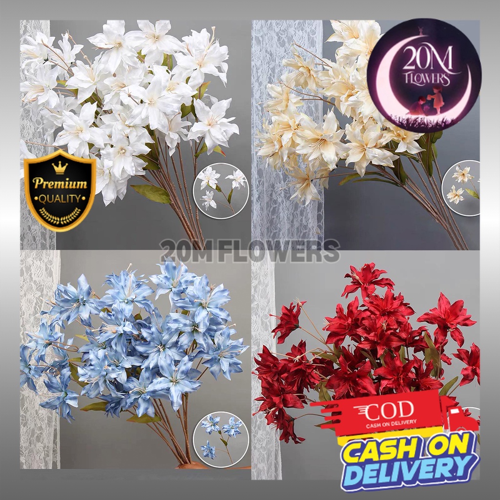20m artificial flowers Facebook ad: florist surabaya dengan harga bersaing.