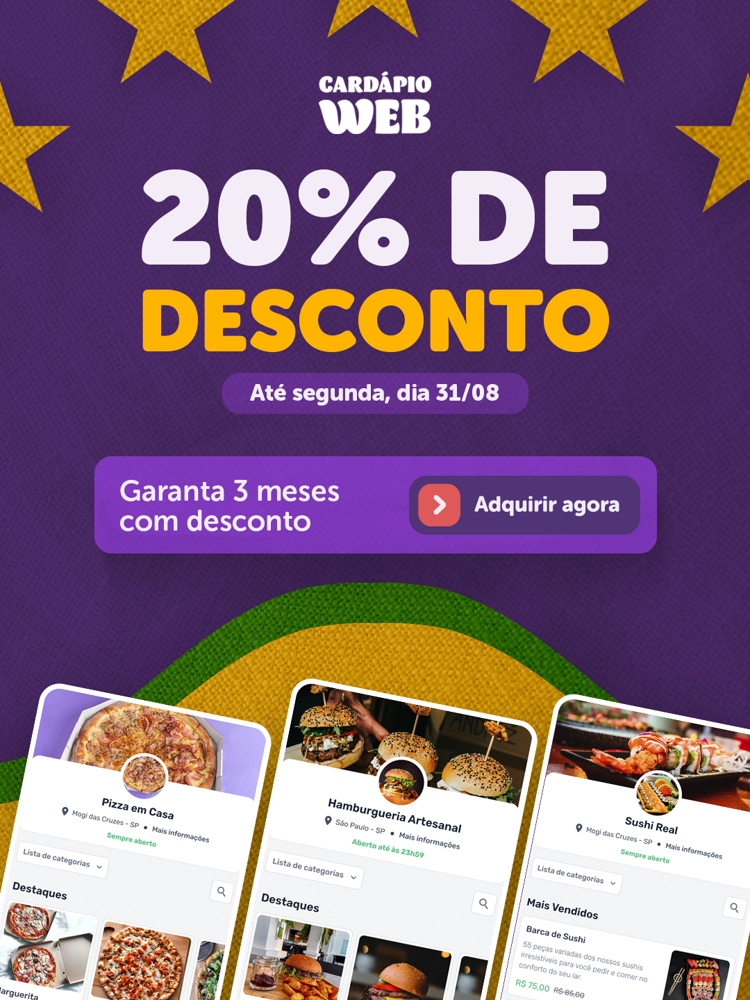 Cardápio Web Facebook ad