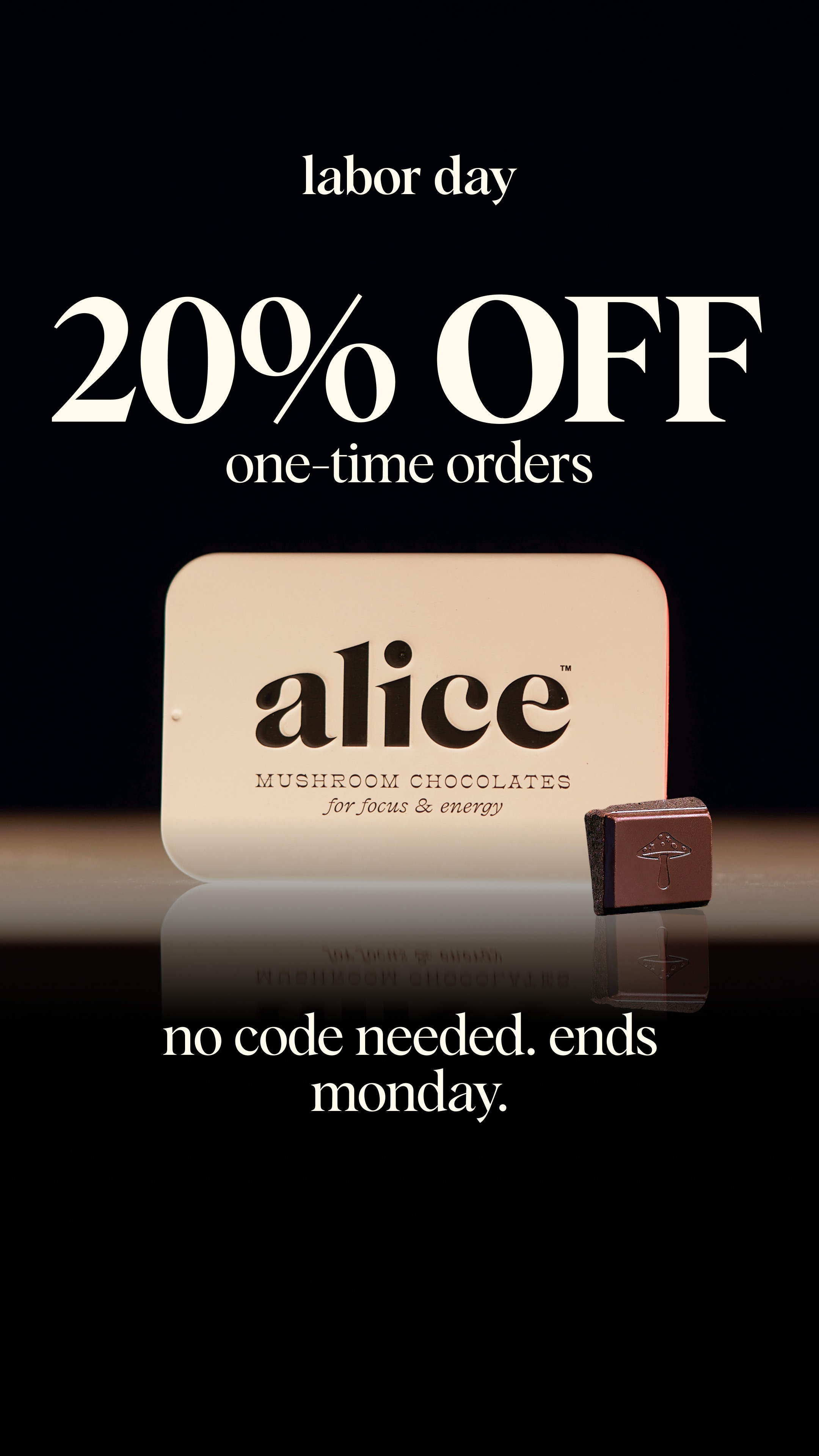 Alice Mushrooms Facebook ad