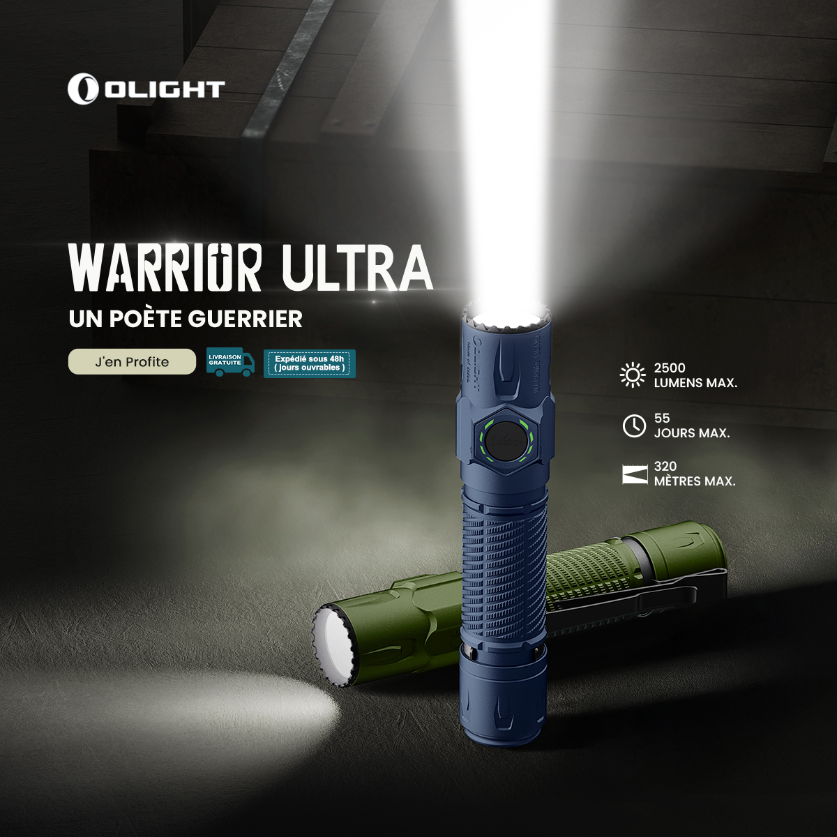 Olight France Facebook ad from Jan 15, 2026