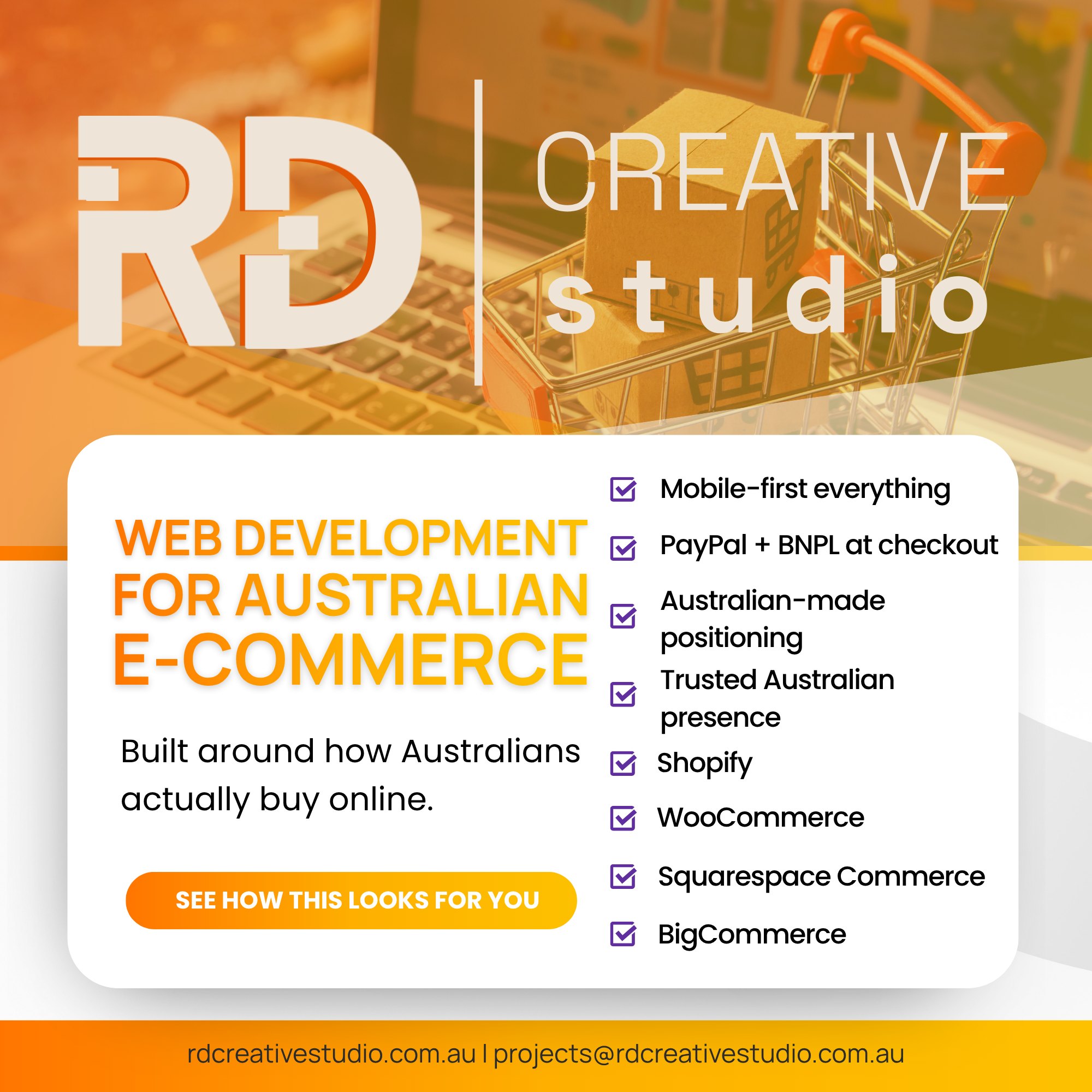 RD Creative Studio Facebook ad: If you sell products online in Australia, your…