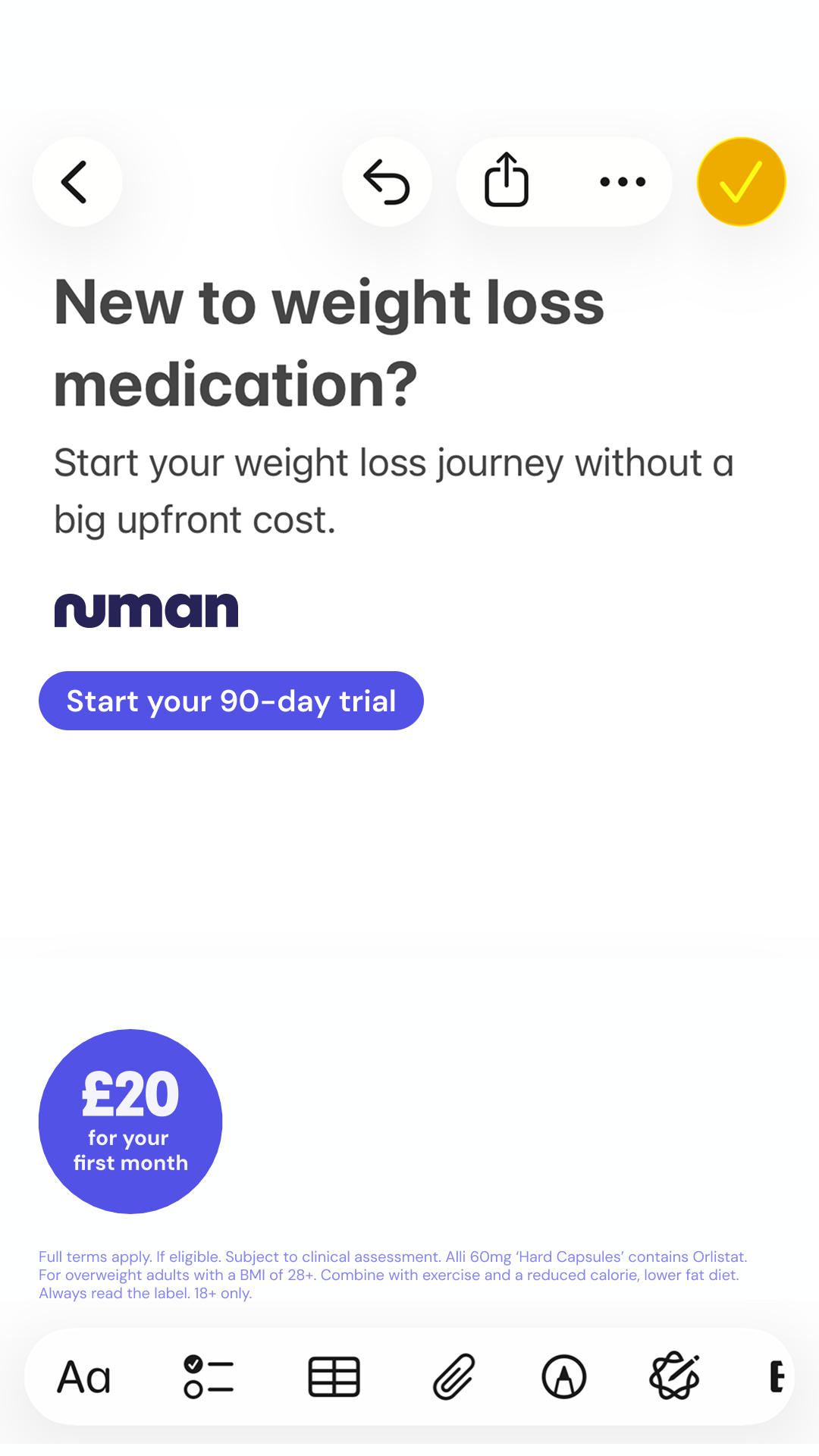 Numan - Digital healthcare Facebook ad