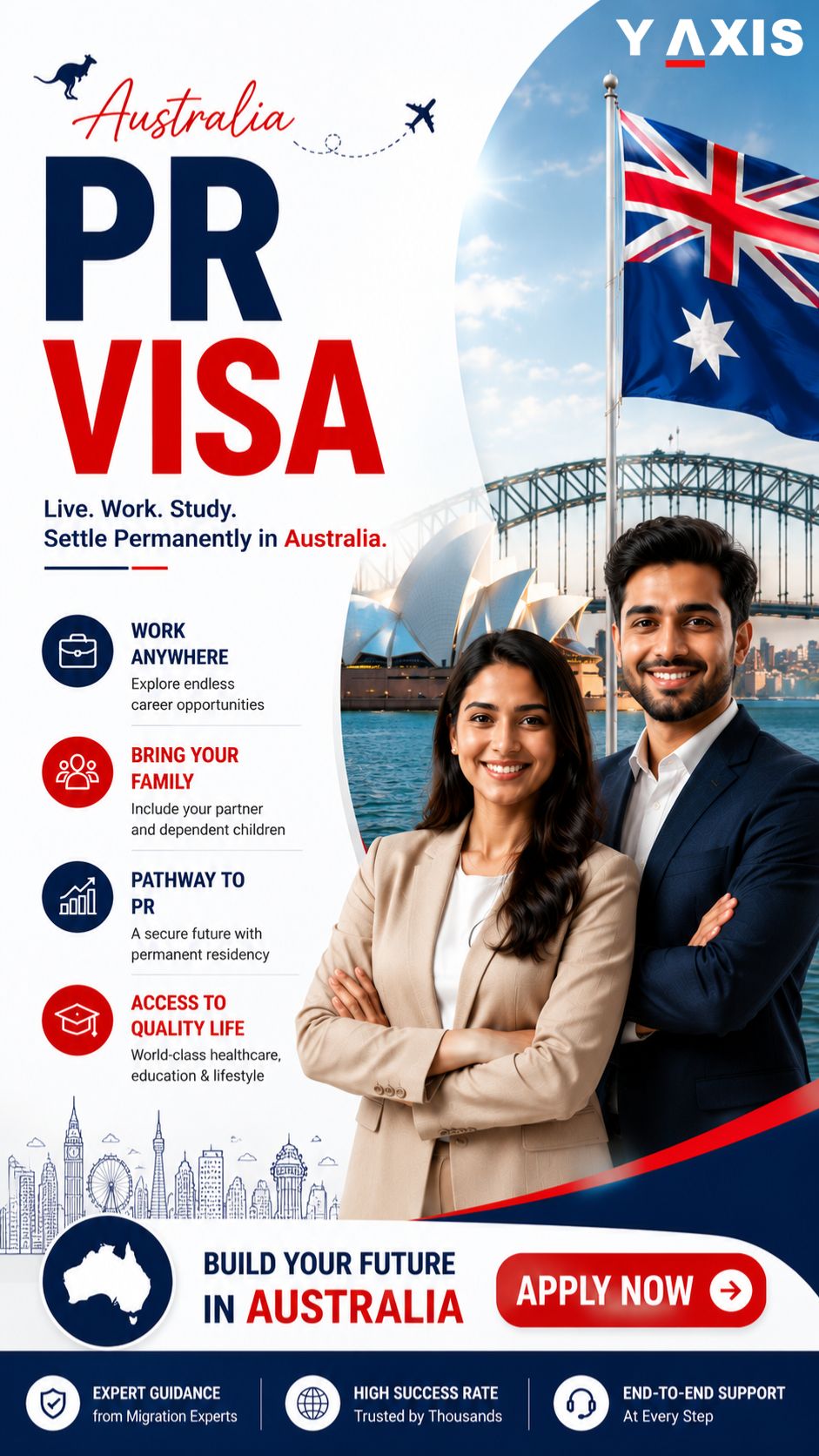 Y-Axis Overseas Facebook ad