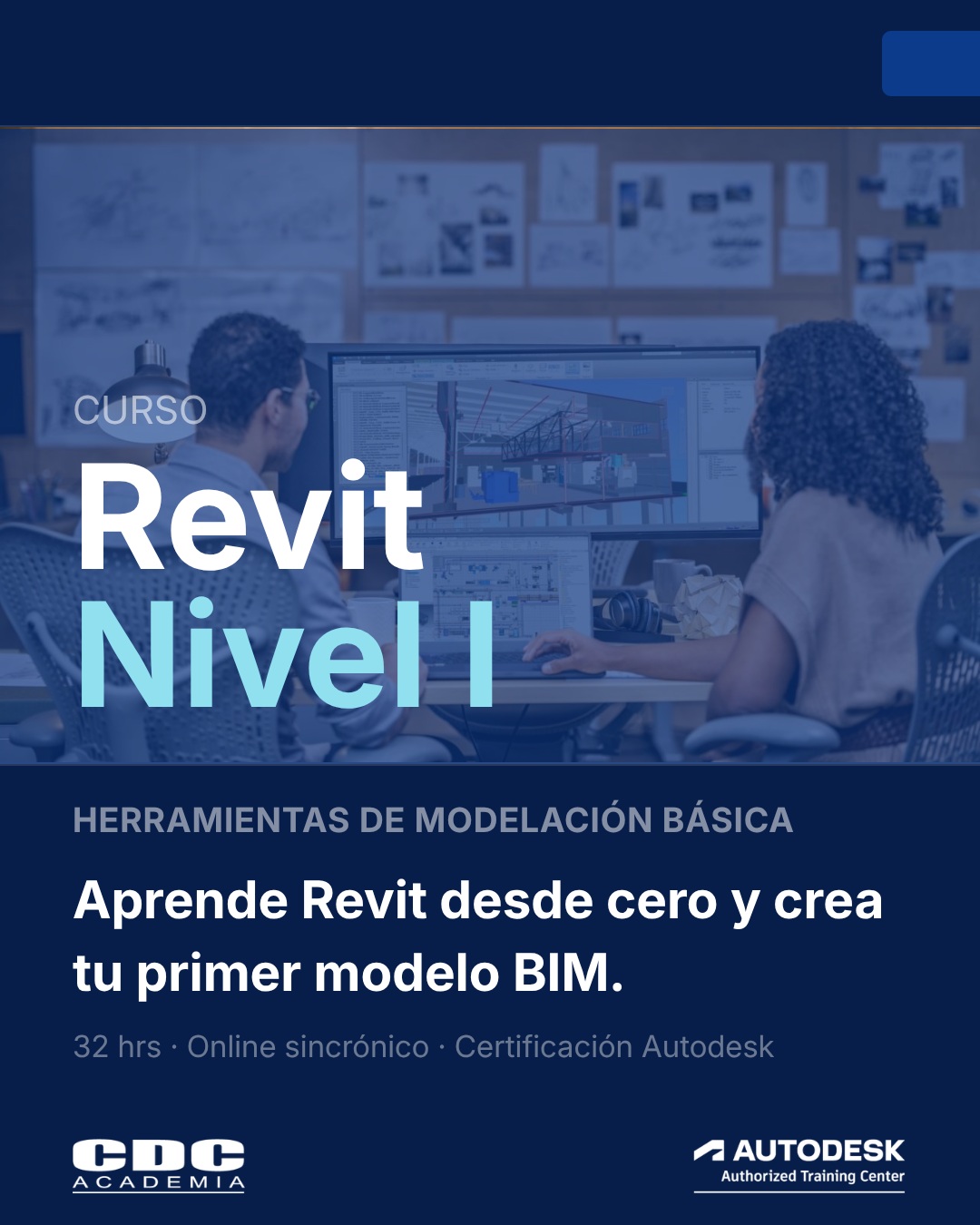 CDC Academia Facebook ad: ¿Quieres trabajar con la herramienta BIM líder en…