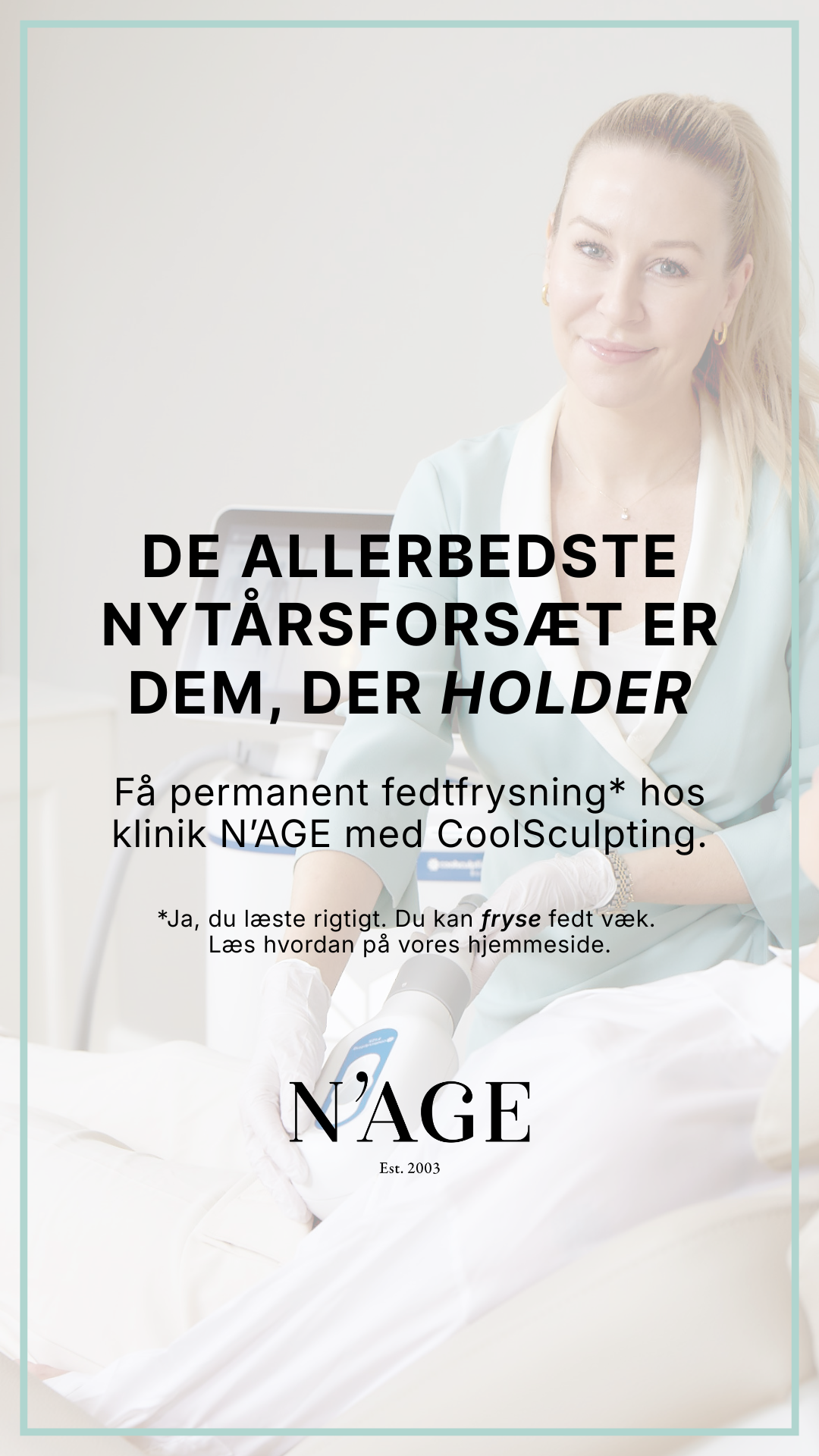 N'AGE Facebook ad: Læs mere om CoolSculpting her